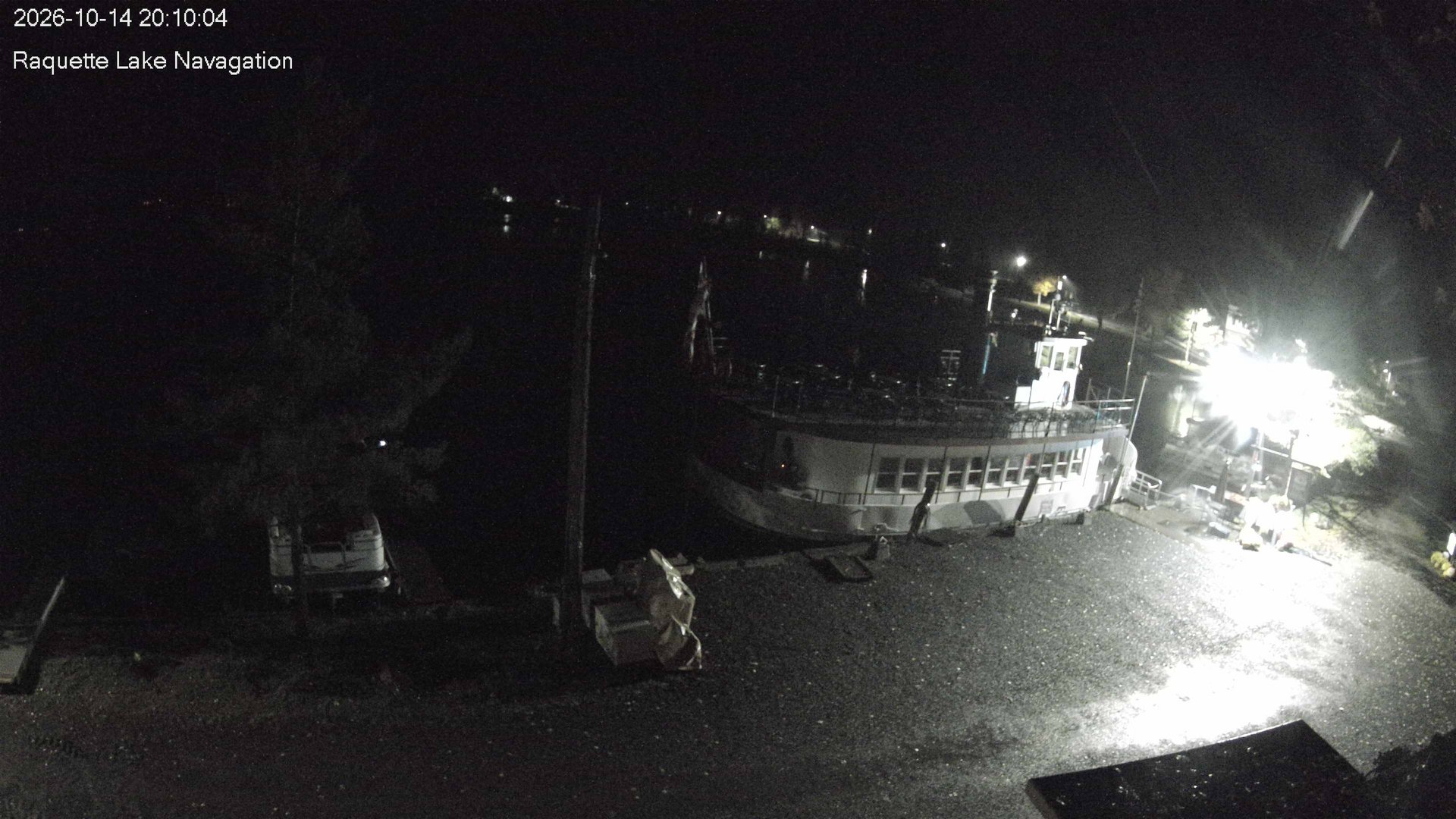 time-lapse frame, Raquette Lake Navigation  webcam