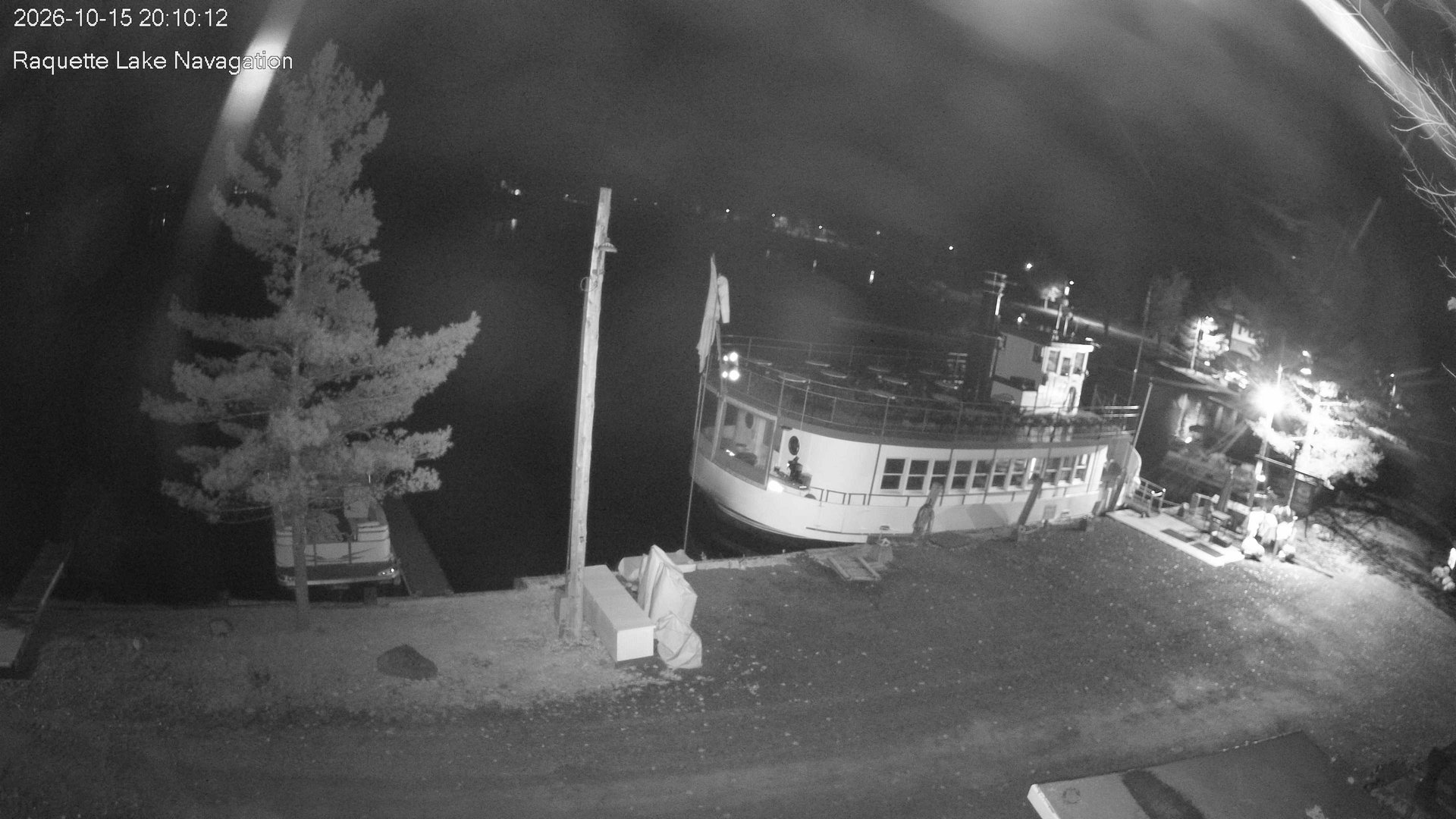 time-lapse frame, Raquette Lake Navigation  webcam