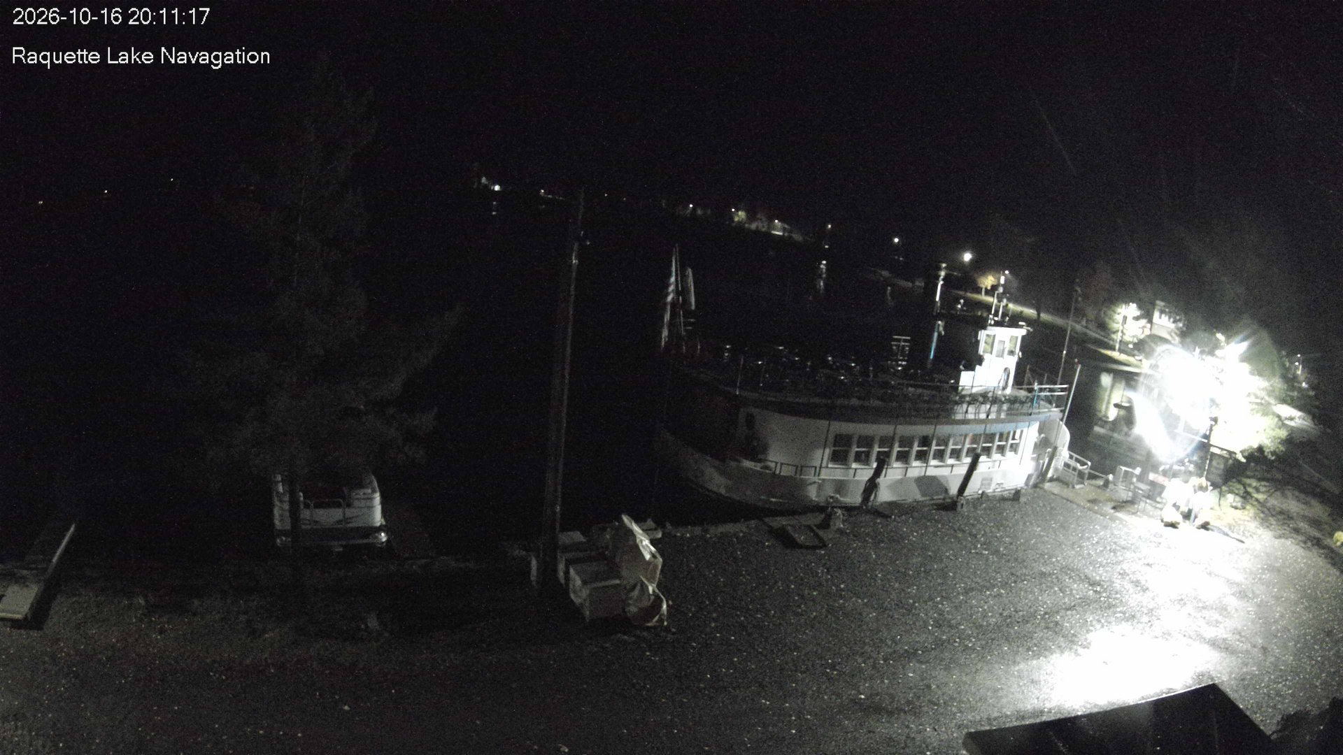 time-lapse frame, Raquette Lake Navigation  webcam