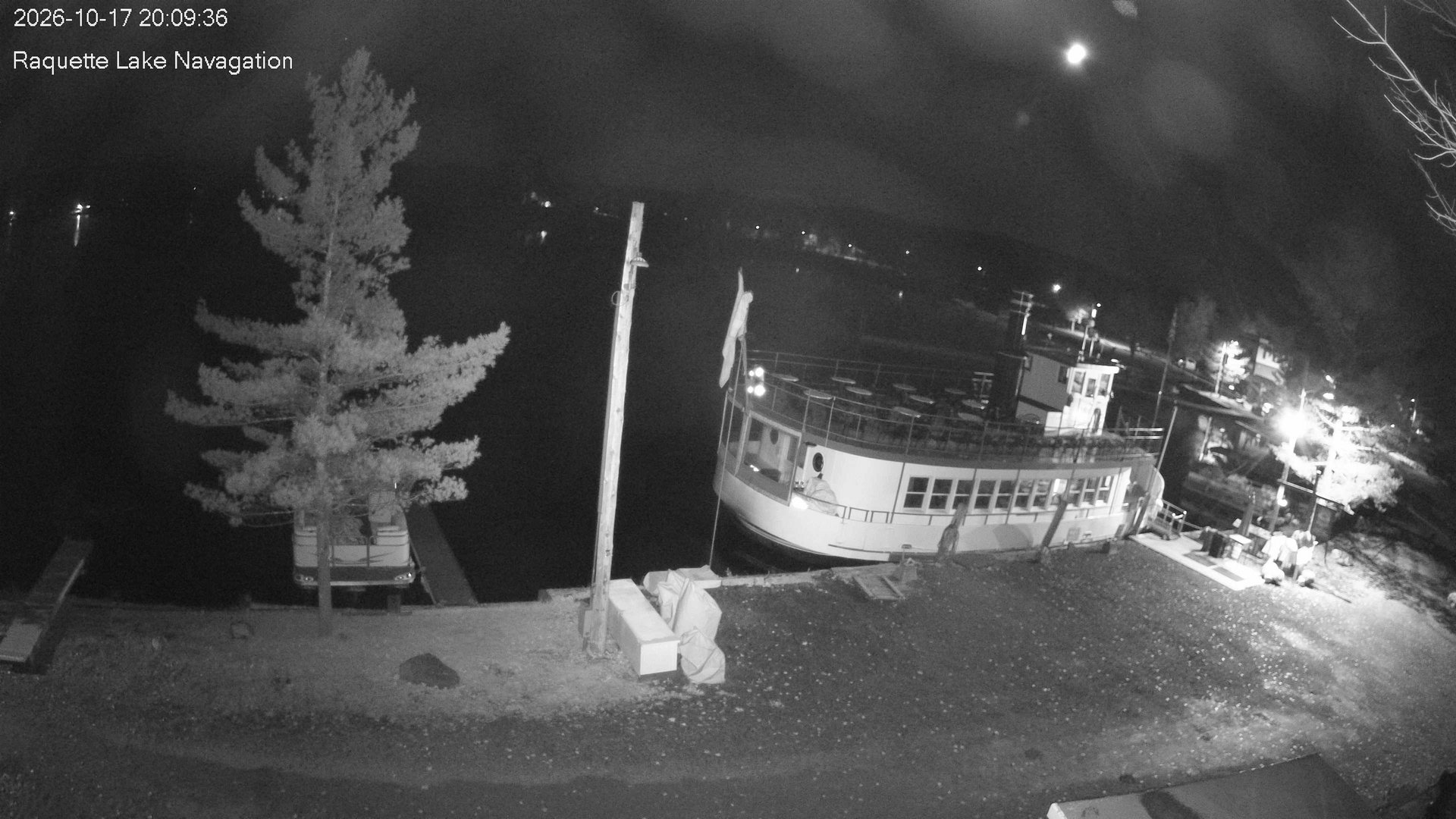 time-lapse frame, Raquette Lake Navigation  webcam
