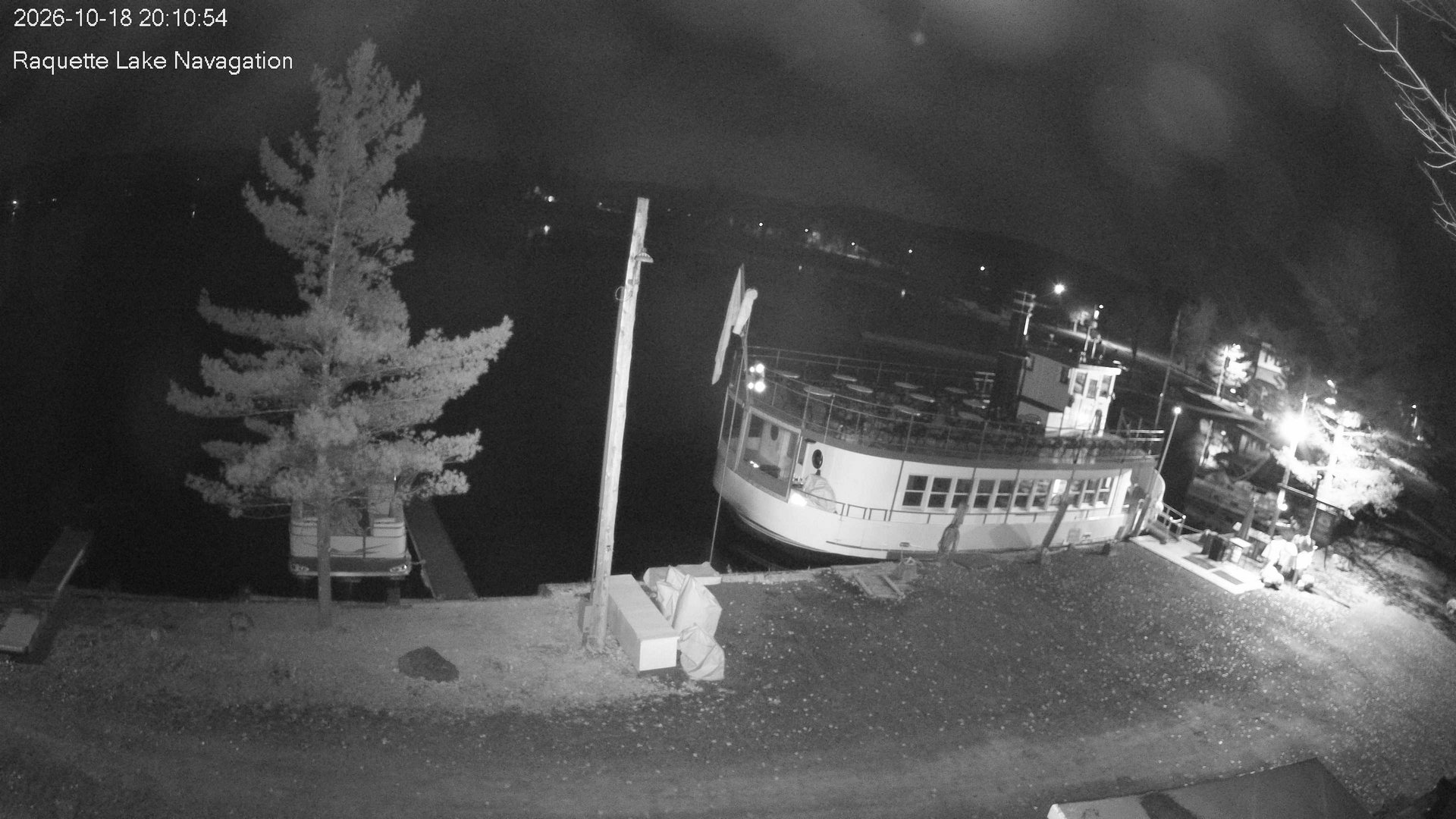 time-lapse frame, Raquette Lake Navigation  webcam