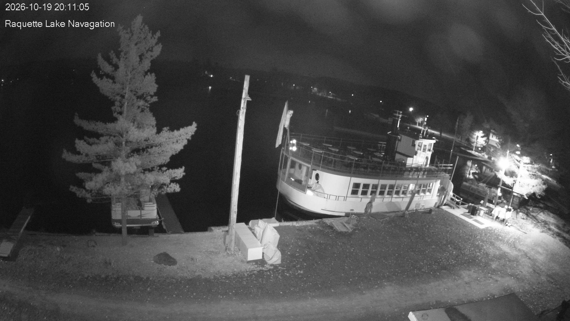 time-lapse frame, Raquette Lake Navigation  webcam