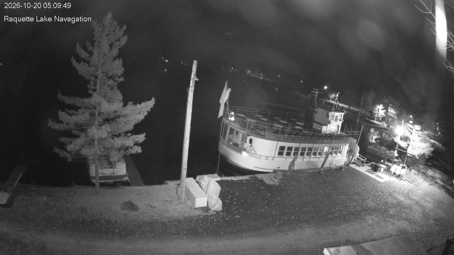 time-lapse frame, Raquette Lake Navigation  webcam