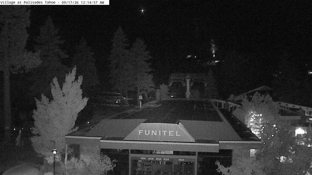 time-lapse frame, Palisades Tahoe Base Area webcam