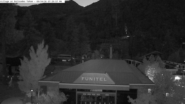 time-lapse frame, Palisades Tahoe Base Area webcam