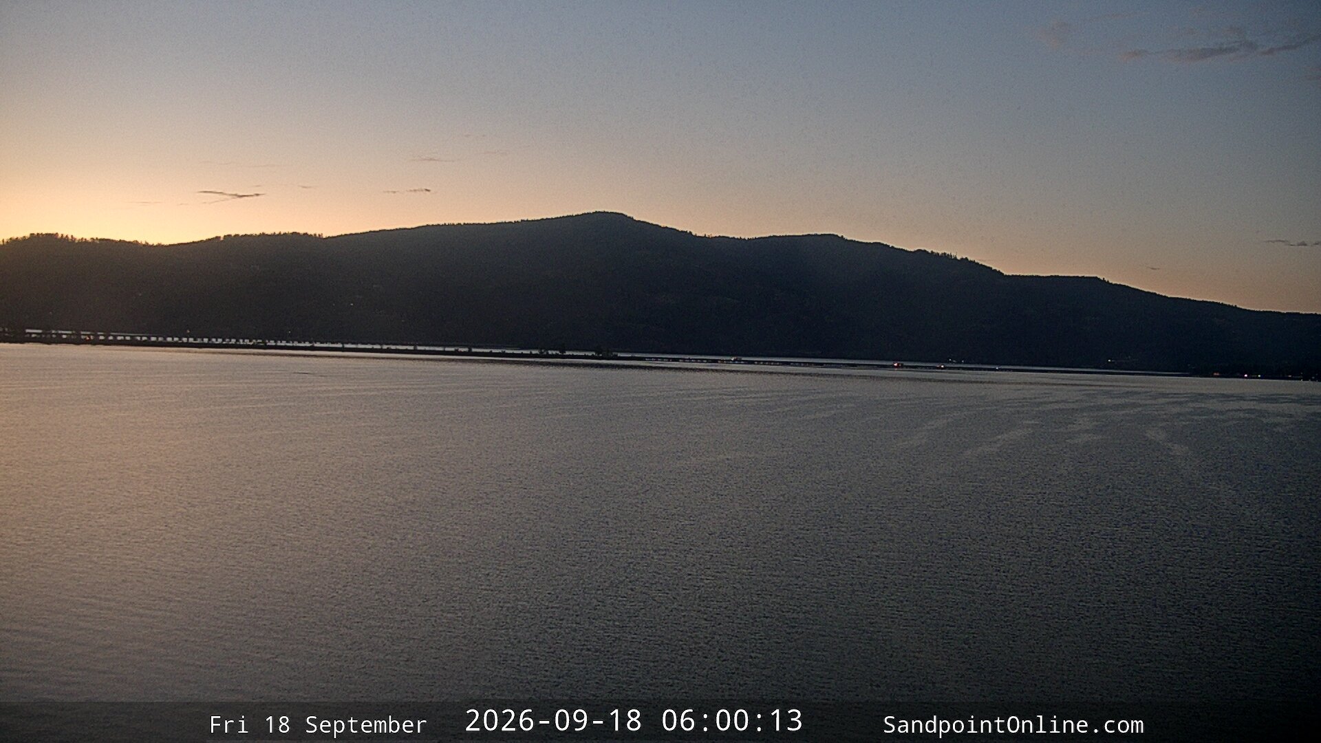 time-lapse frame, Sandpoint Online - Long Bridge webcam