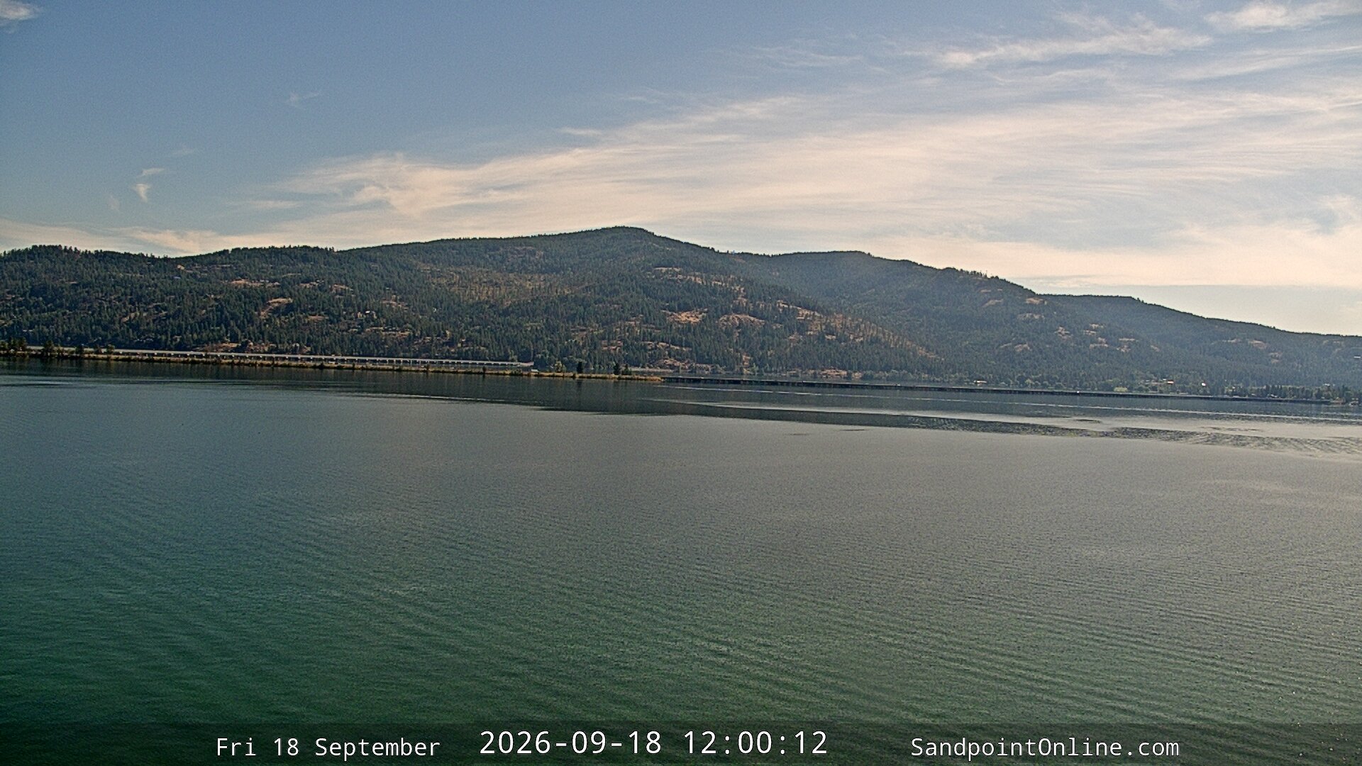 view from Sandpoint Online - Long Bridge on 2026-09-18