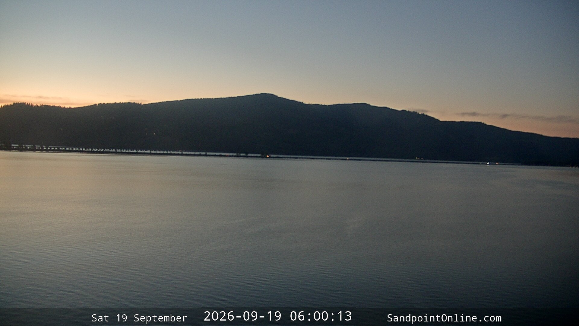 time-lapse frame, Sandpoint Online - Long Bridge webcam