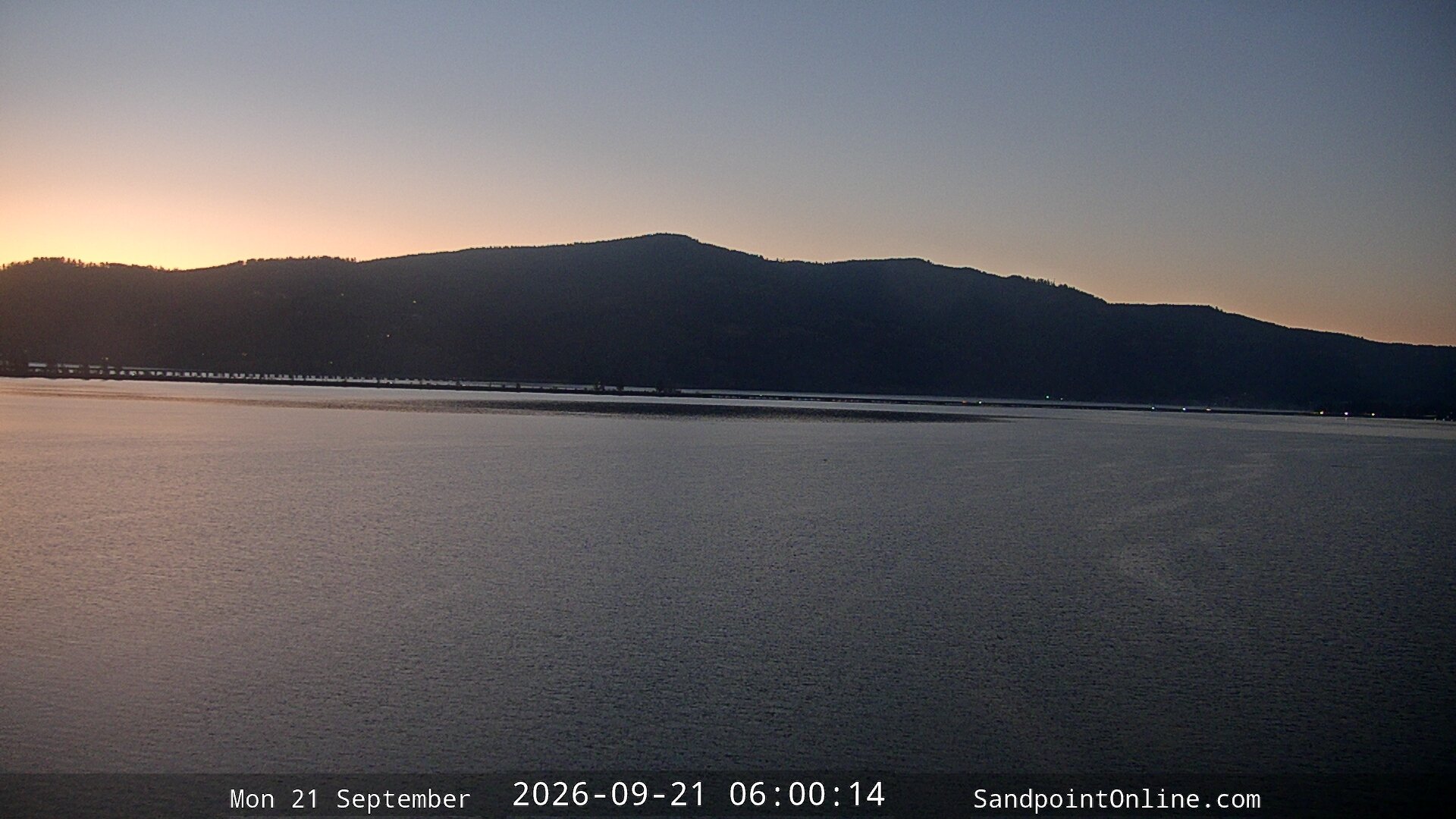time-lapse frame, Sandpoint Online - Long Bridge webcam