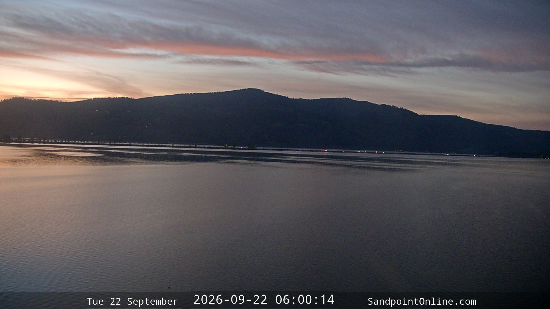 time-lapse frame, Sandpoint Online - Long Bridge webcam
