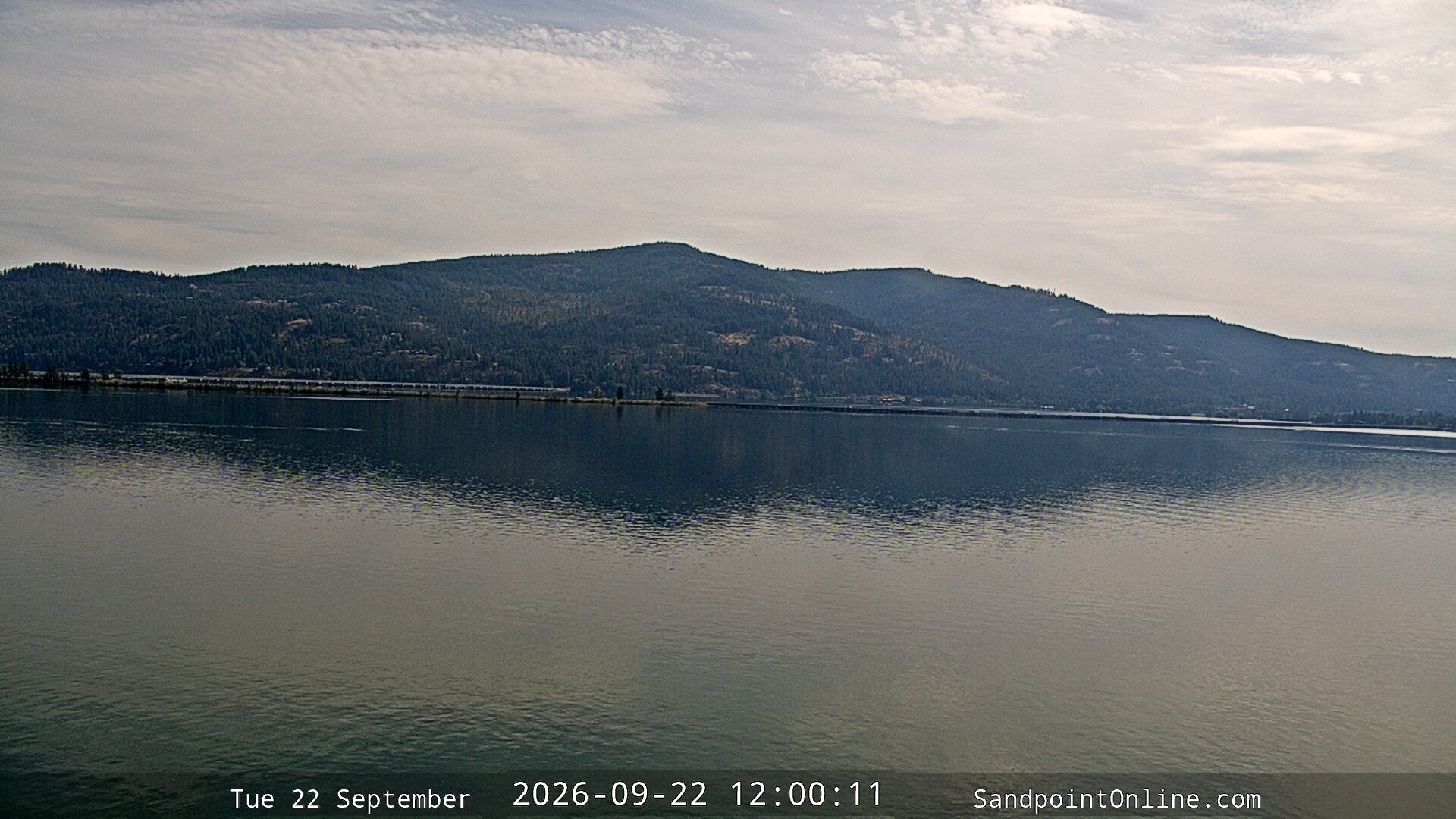 view from Sandpoint Online - Long Bridge on 2026-09-22
