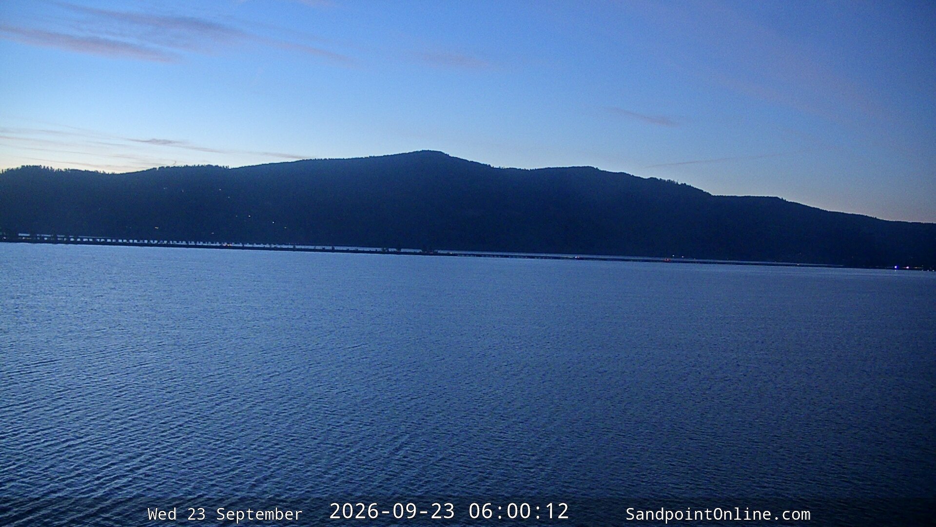 time-lapse frame, Sandpoint Online - Long Bridge webcam