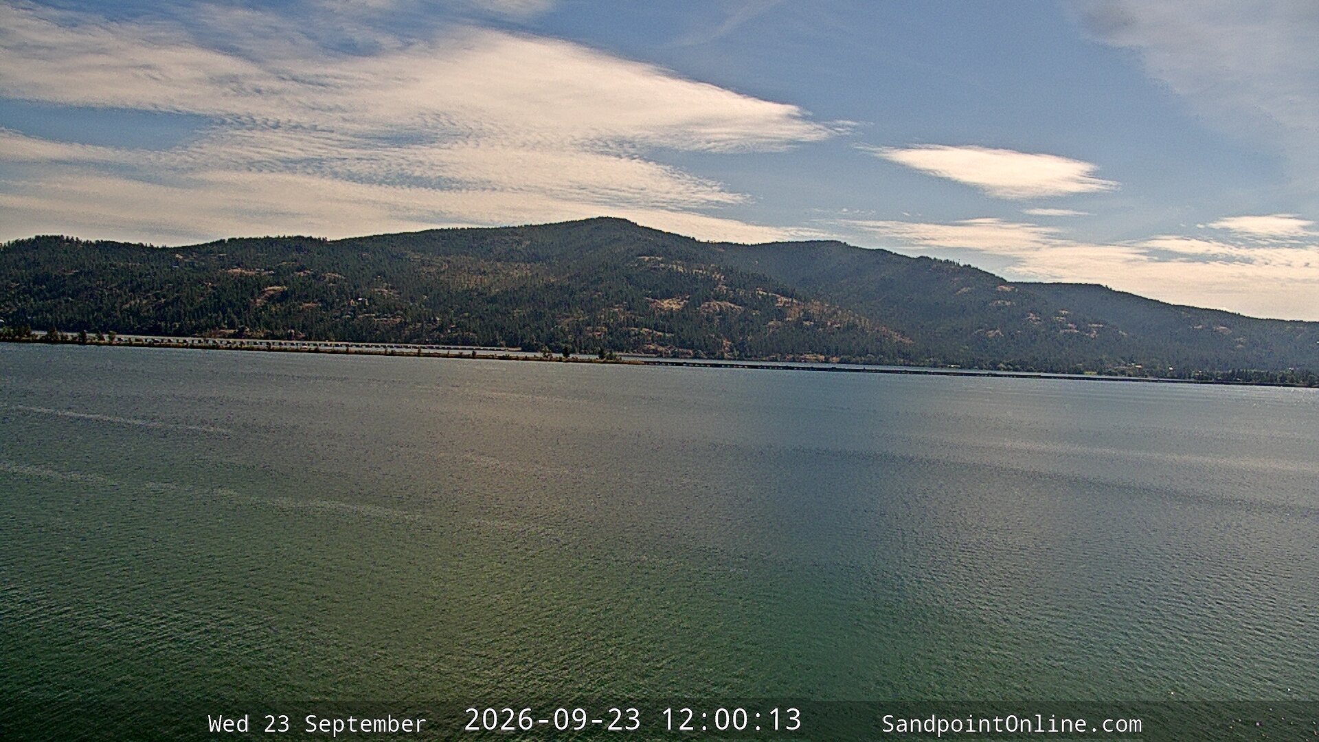 view from Sandpoint Online - Long Bridge on 2026-09-23
