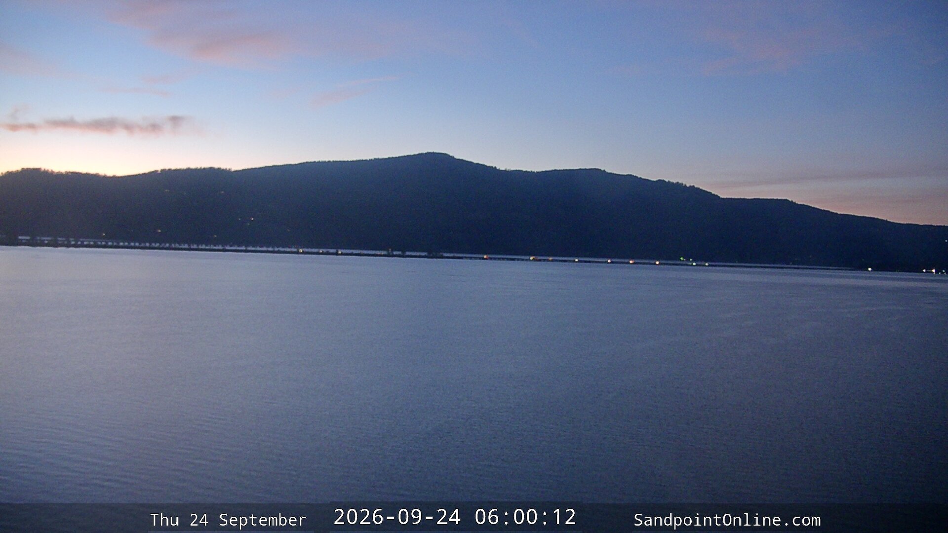 time-lapse frame, Sandpoint Online - Long Bridge webcam
