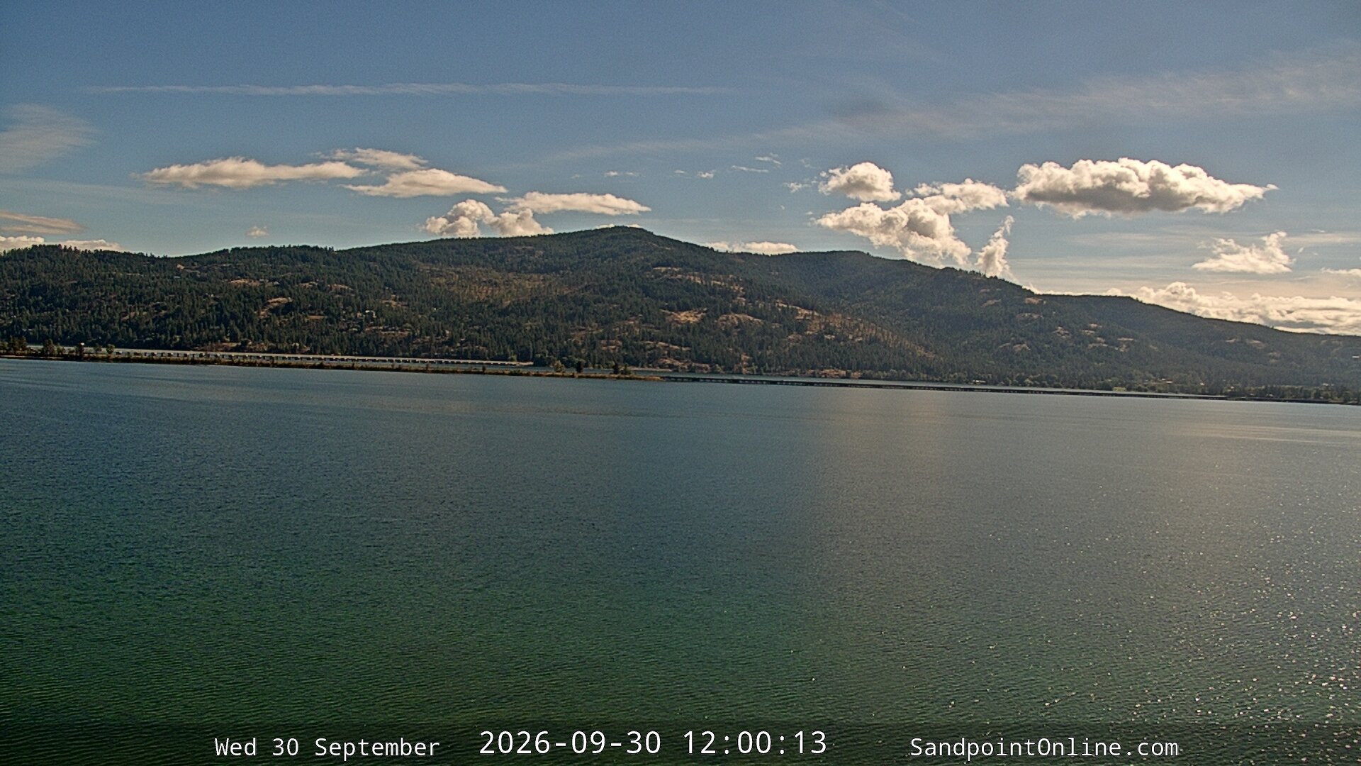 view from Sandpoint Online - Long Bridge on 2026-09-30