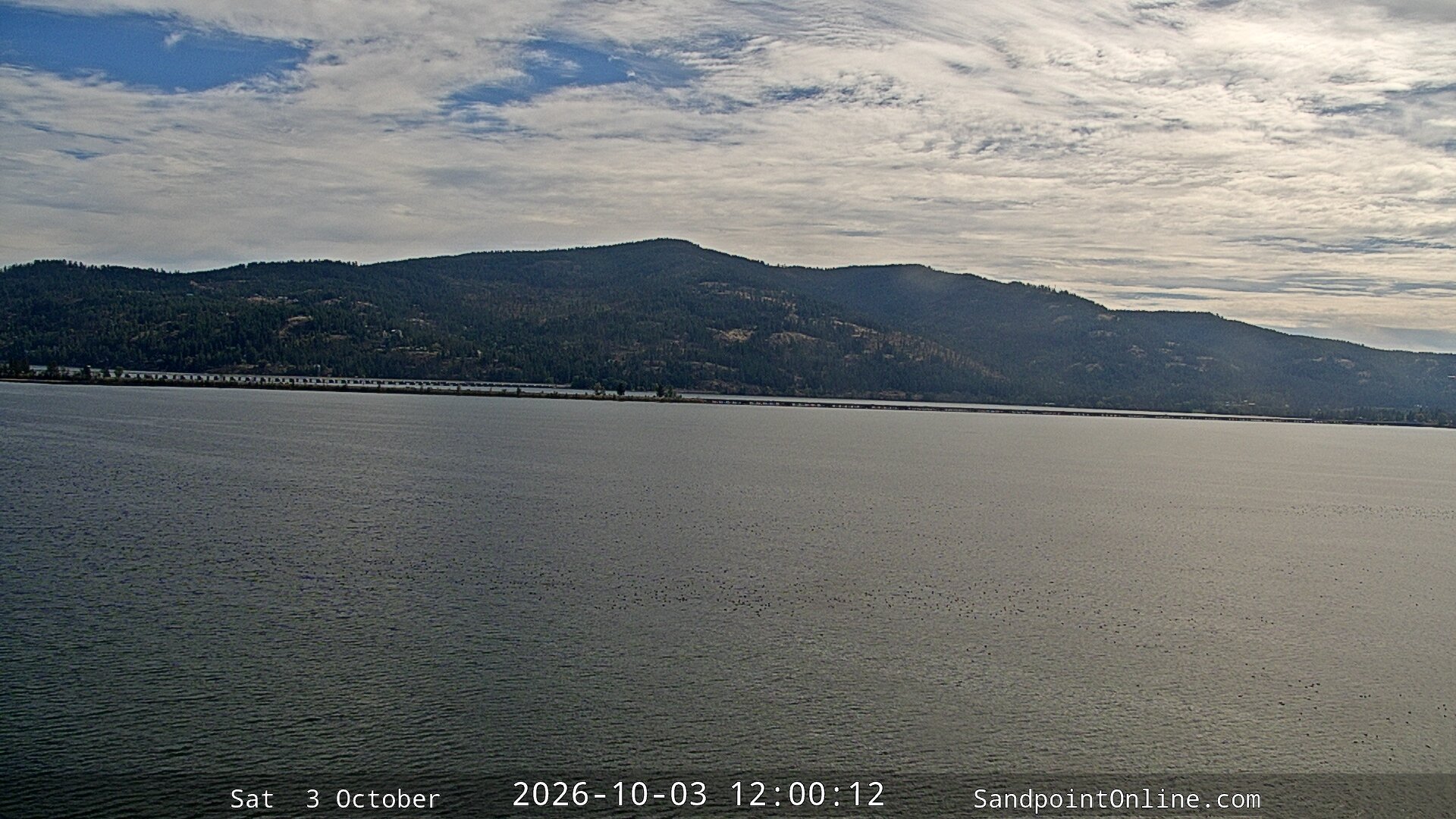 view from Sandpoint Online - Long Bridge on 2026-10-03