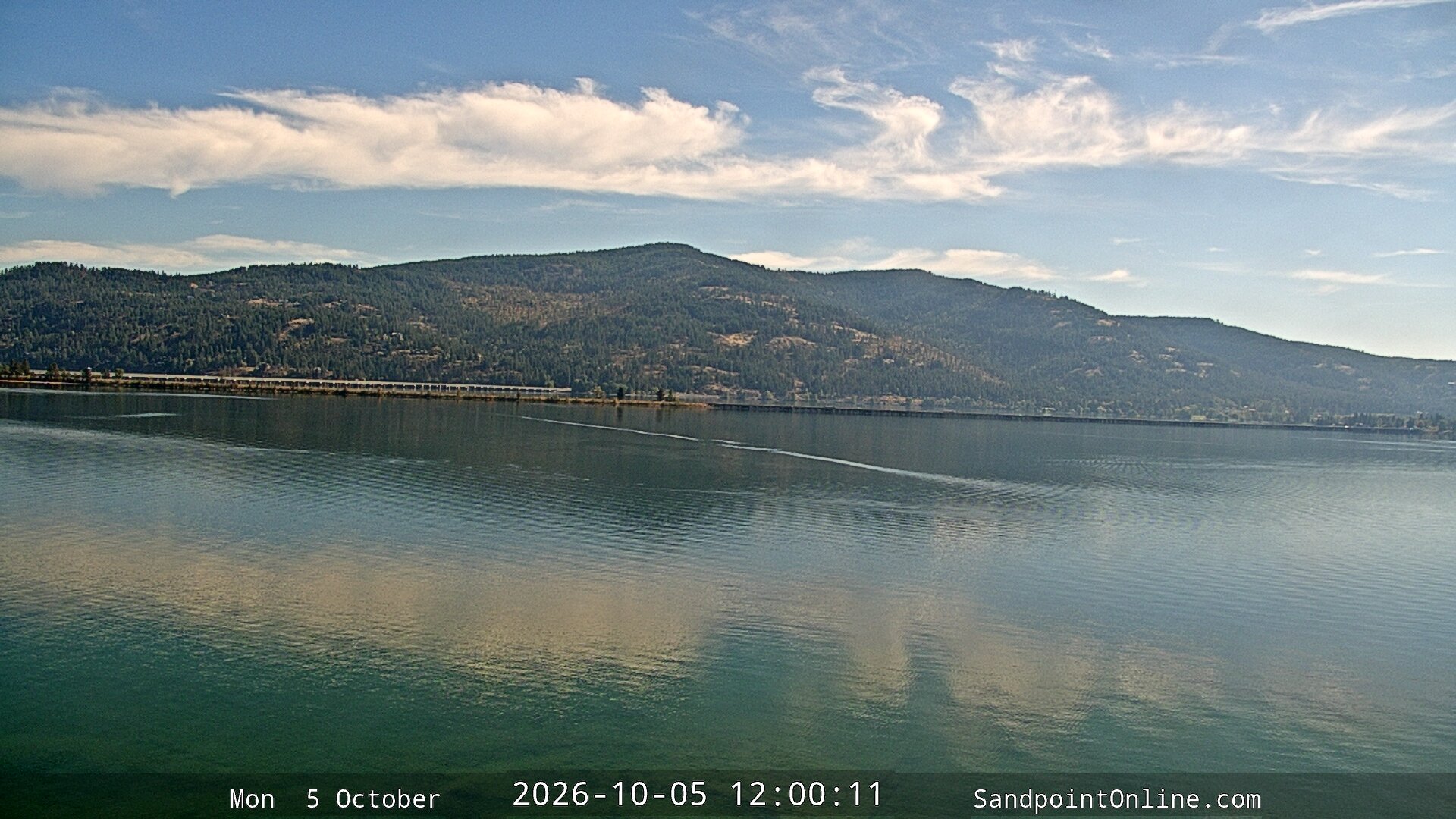 view from Sandpoint Online - Long Bridge on 2026-10-05