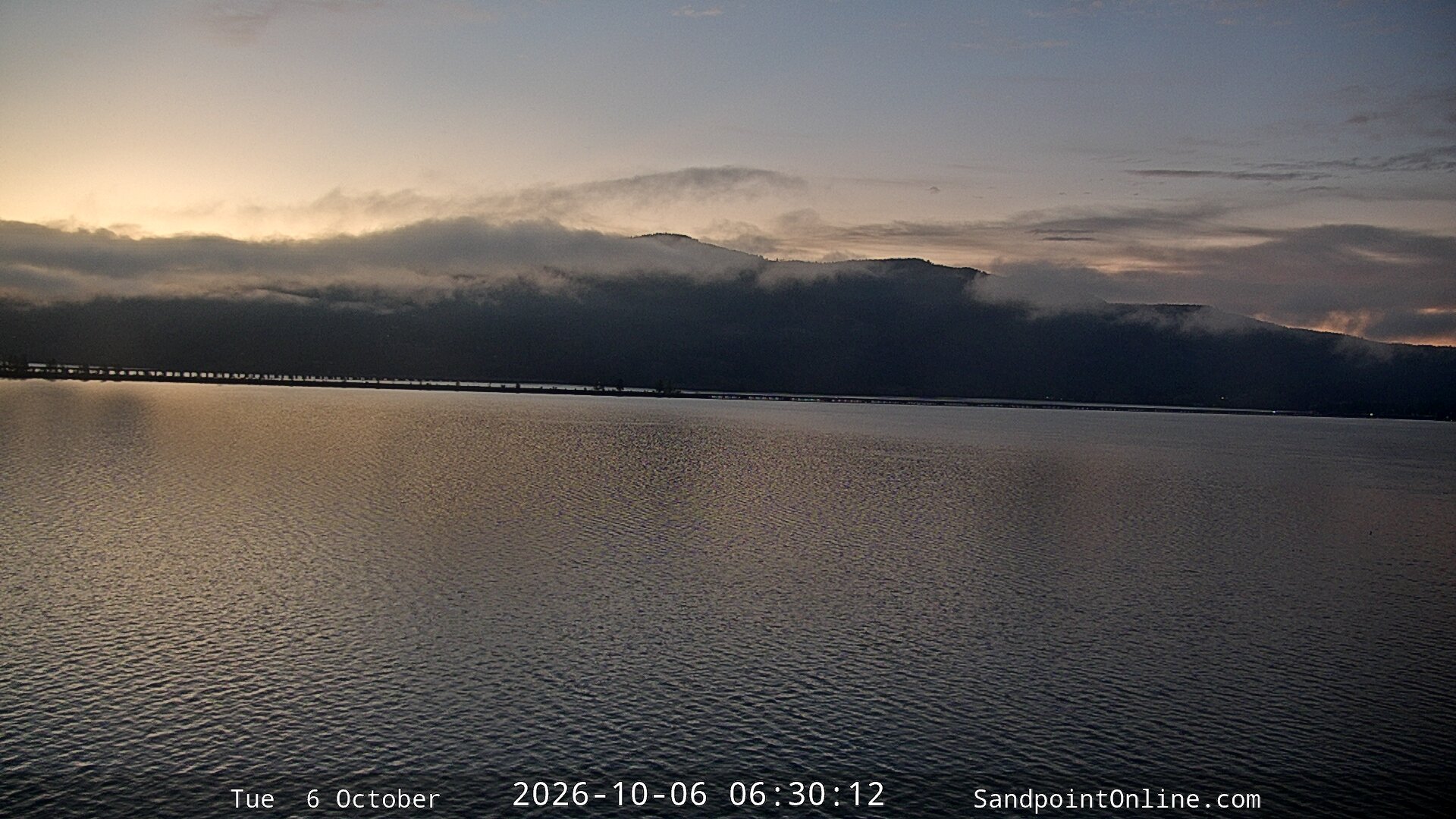 time-lapse frame, Sandpoint Online - Long Bridge webcam