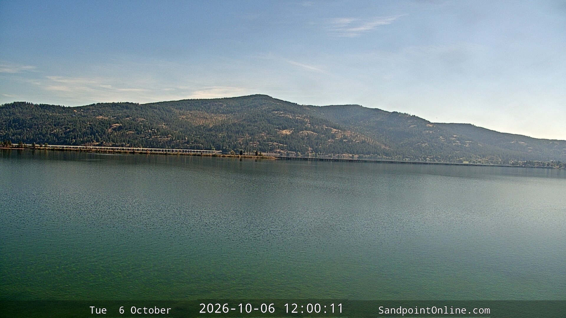 view from Sandpoint Online - Long Bridge on 2026-10-06