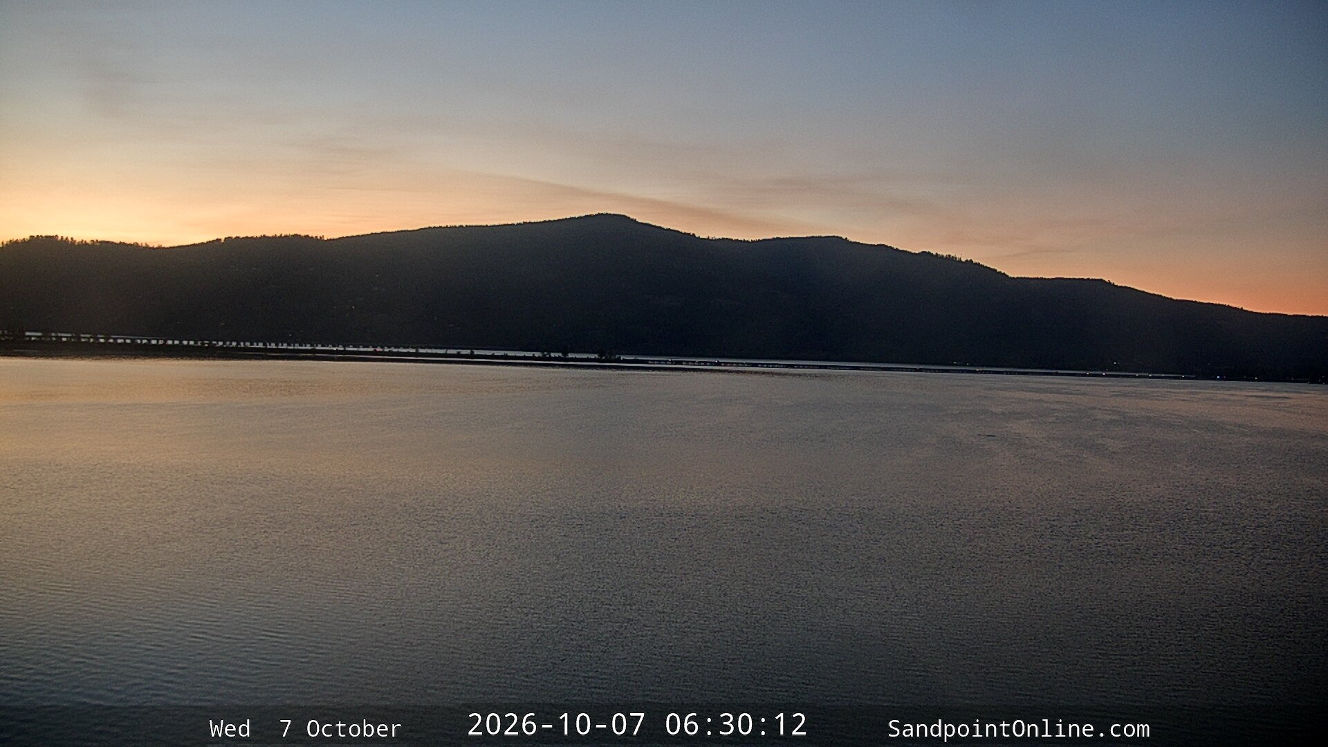 time-lapse frame, Sandpoint Online - Long Bridge webcam