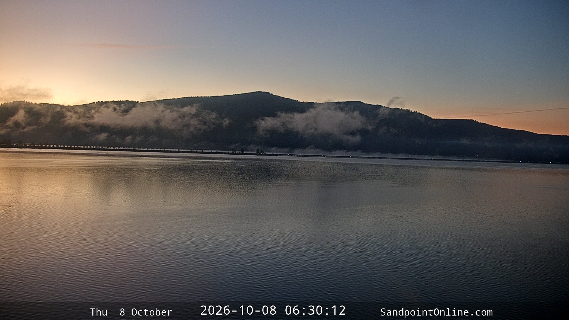 time-lapse frame, Sandpoint Online - Long Bridge webcam