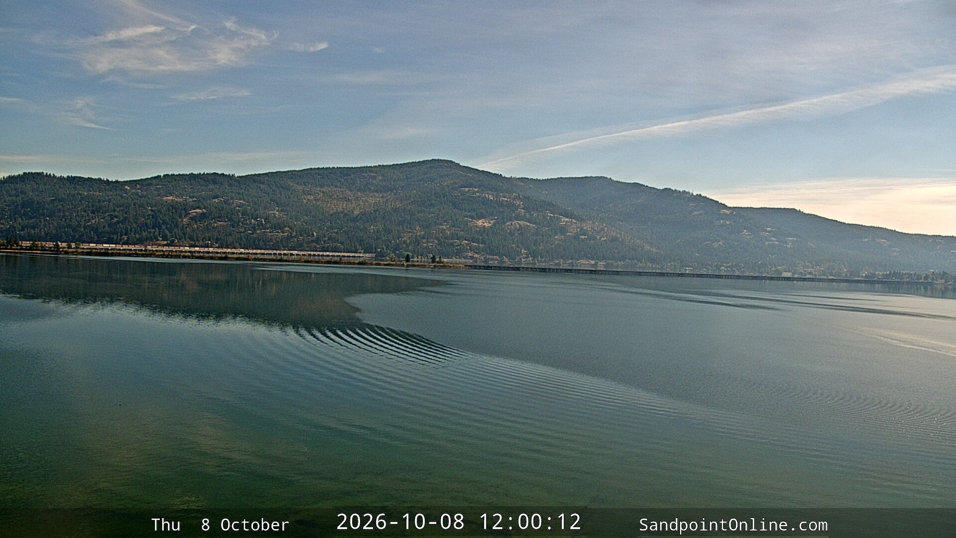 view from Sandpoint Online - Long Bridge on 2026-10-08