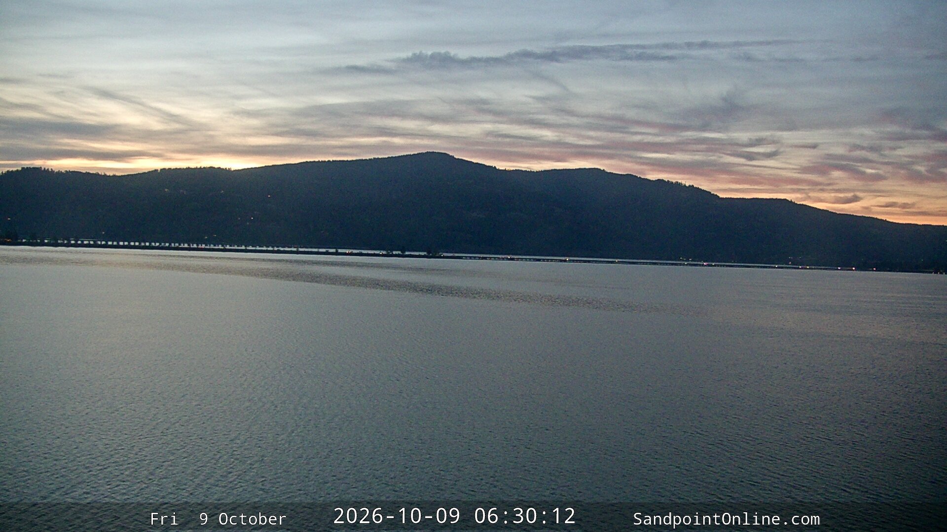 time-lapse frame, Sandpoint Online - Long Bridge webcam