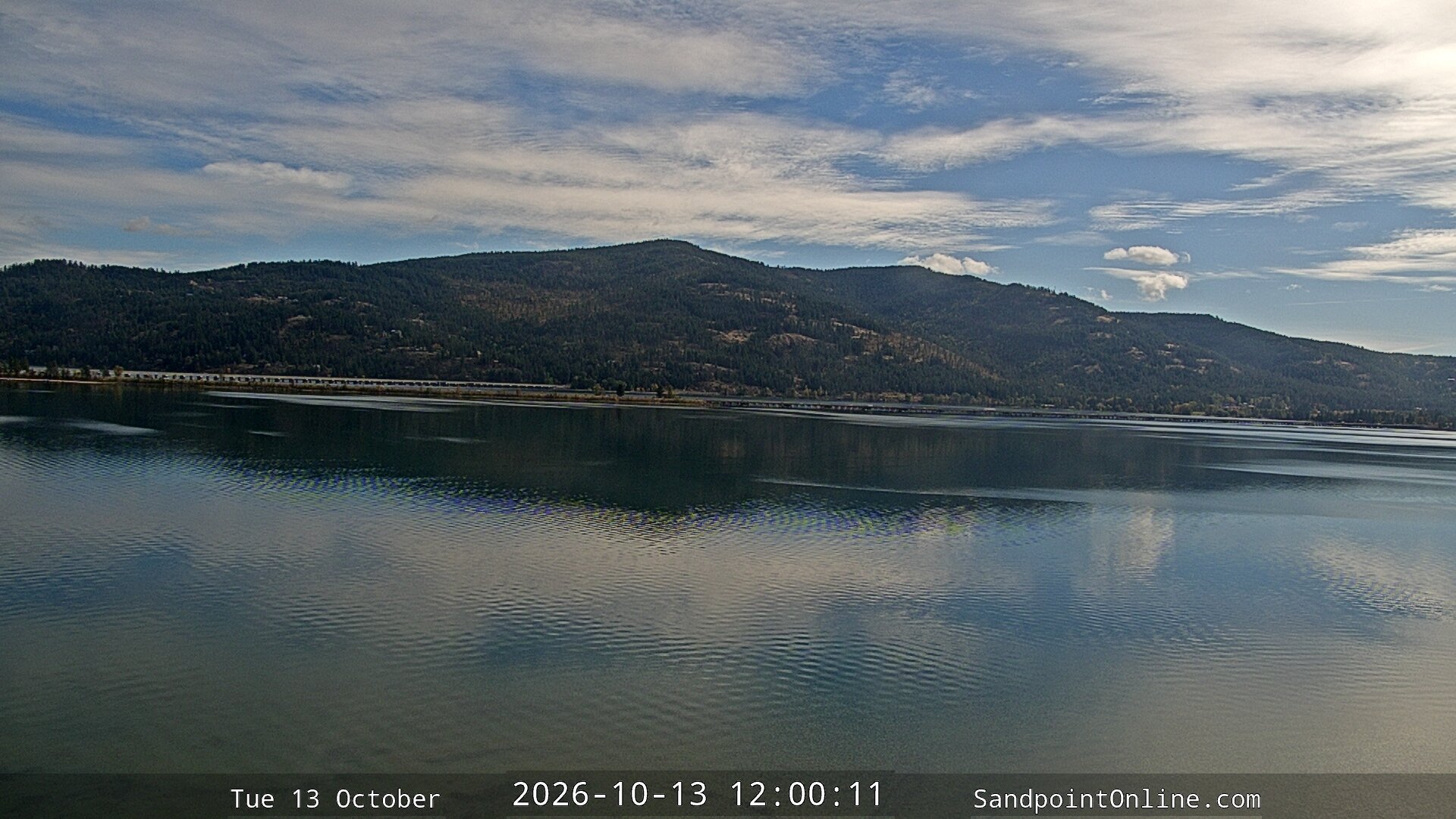 view from Sandpoint Online - Long Bridge on 2026-10-13