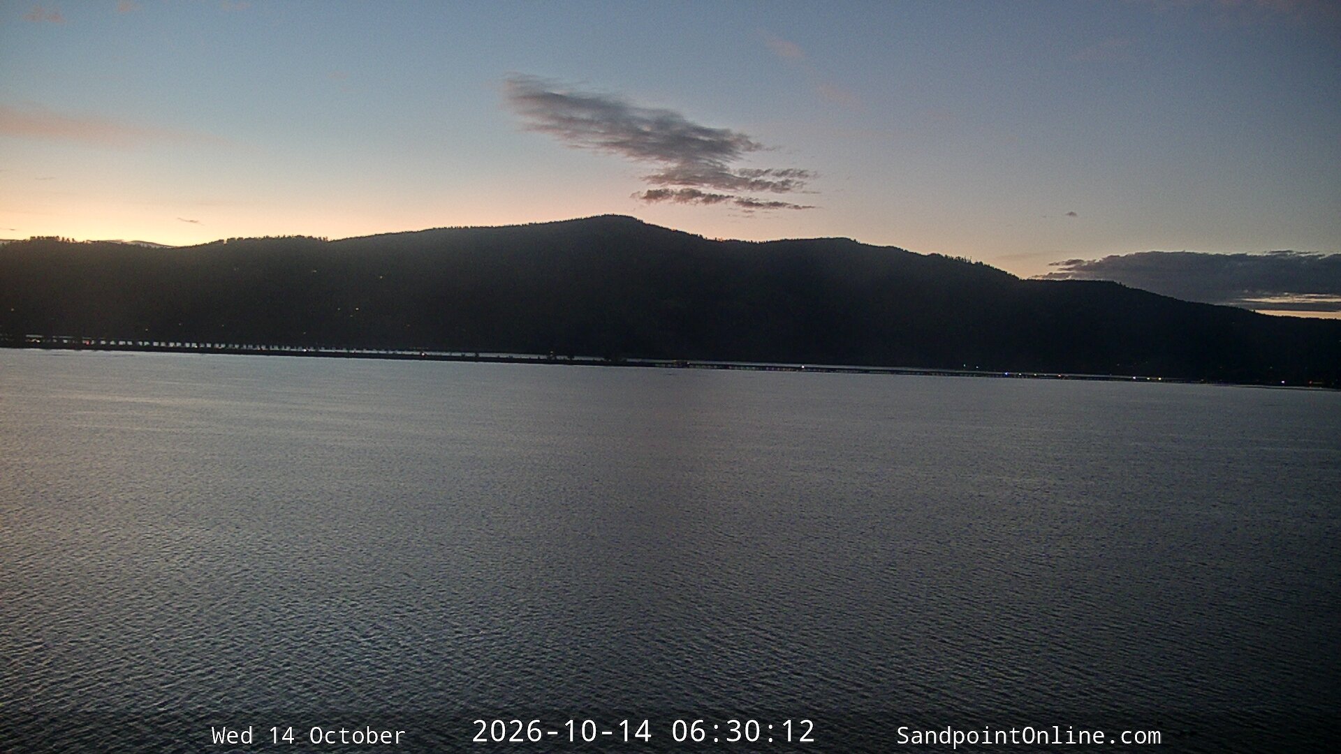 time-lapse frame, Sandpoint Online - Long Bridge webcam