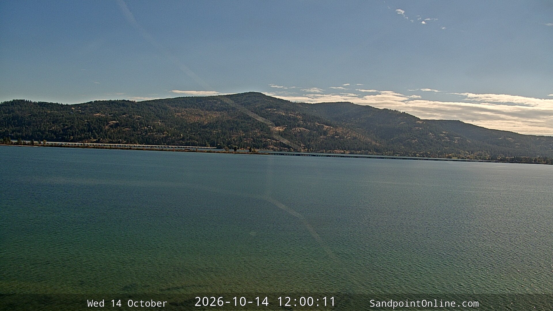 view from Sandpoint Online - Long Bridge on 2026-10-14