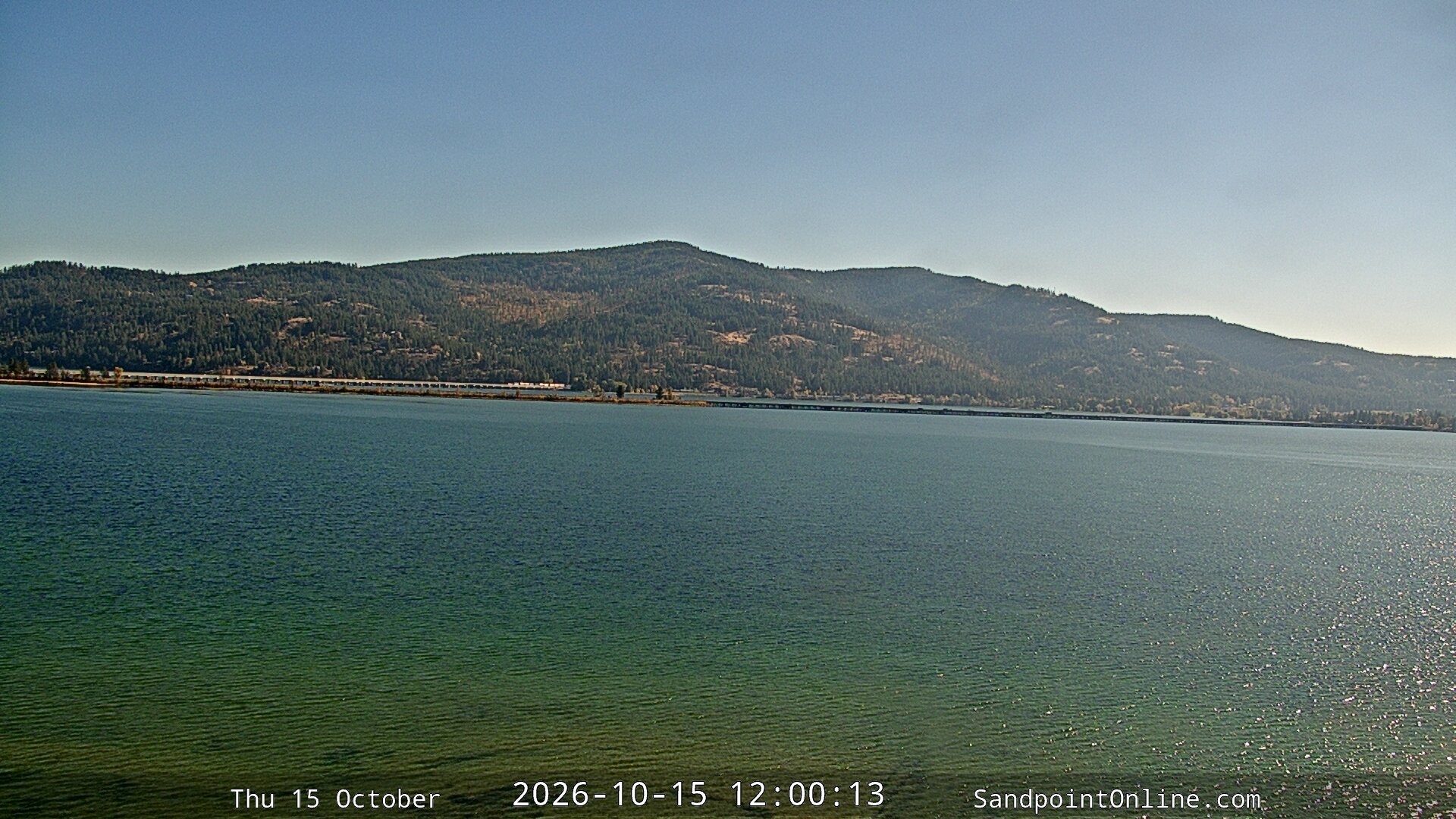 view from Sandpoint Online - Long Bridge on 2026-10-15