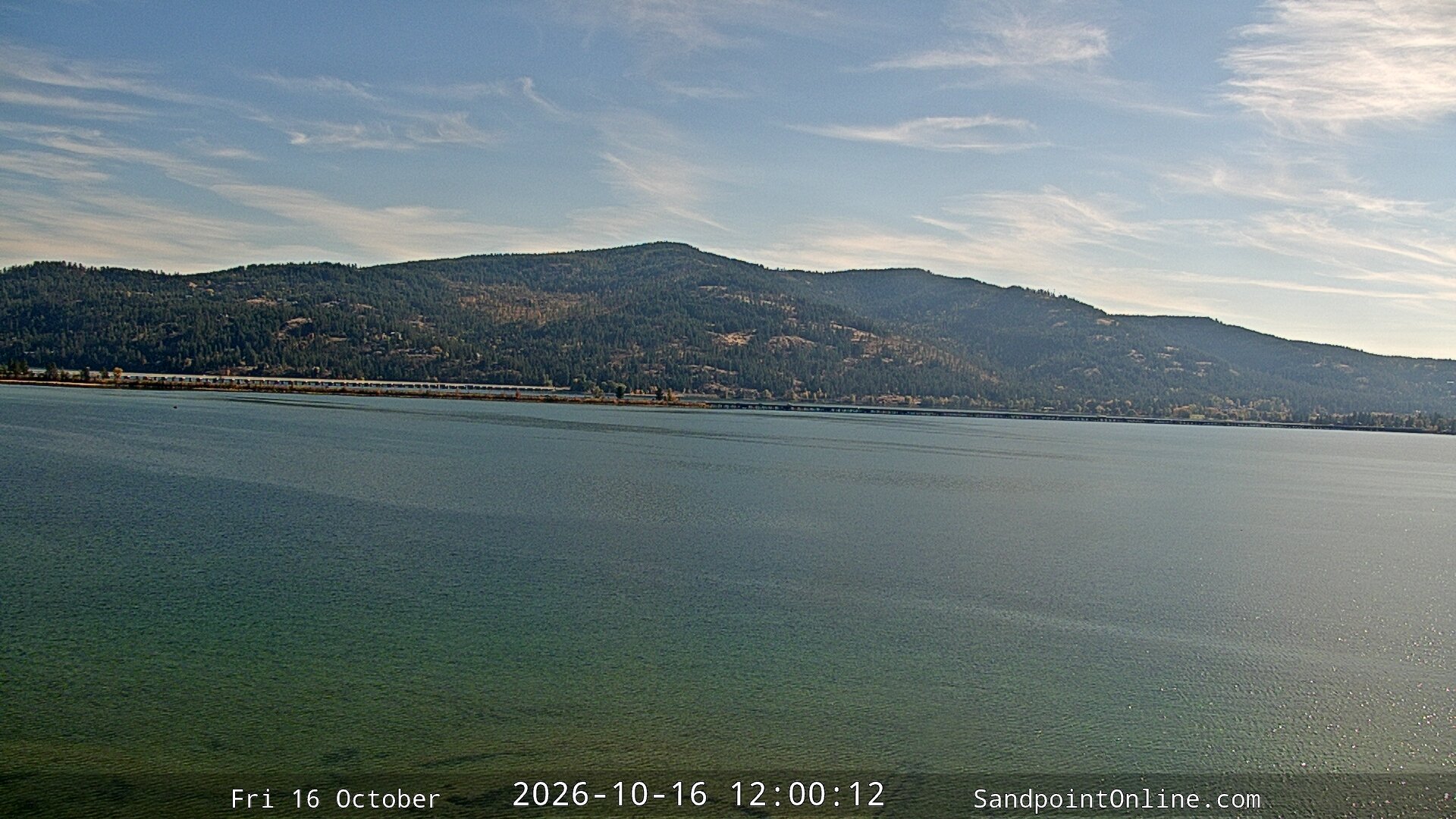 view from Sandpoint Online - Long Bridge on 2026-10-16