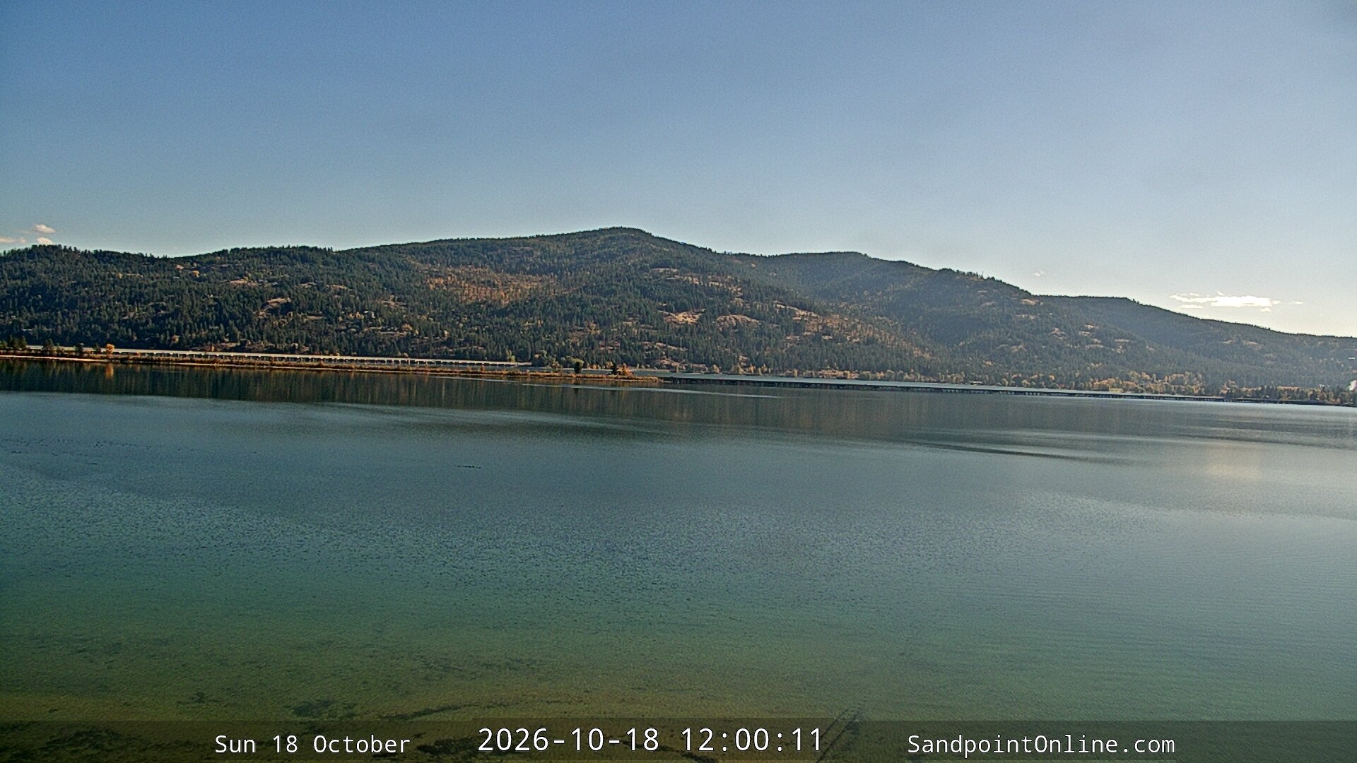 view from Sandpoint Online - Long Bridge on 2026-10-18