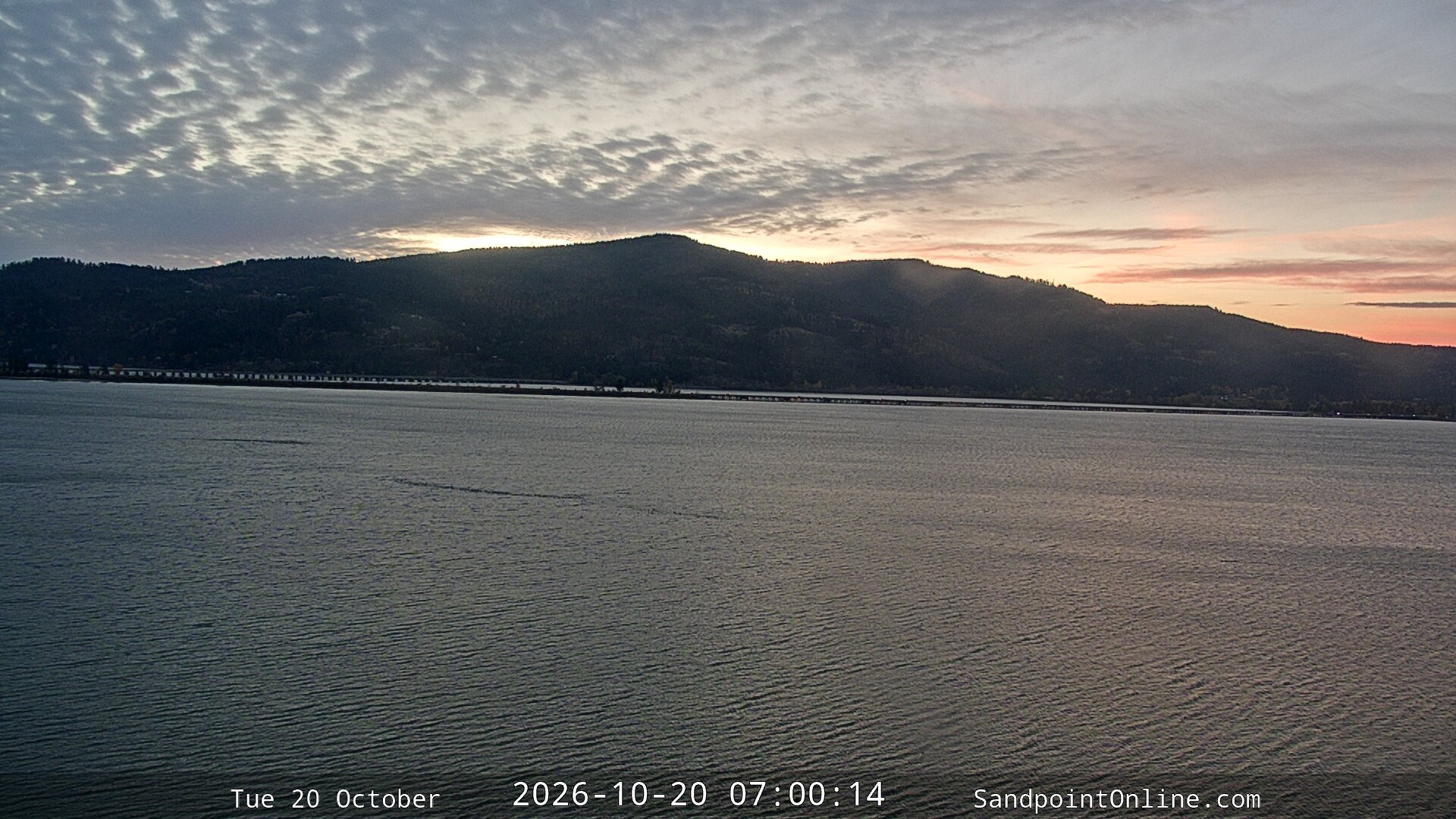 time-lapse frame, Sandpoint Online - Long Bridge webcam