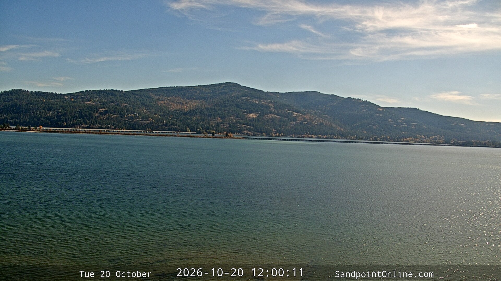 view from Sandpoint Online - Long Bridge on 2026-10-20