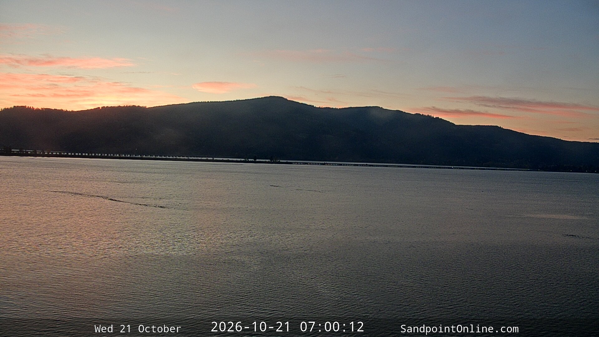 time-lapse frame, Sandpoint Online - Long Bridge webcam