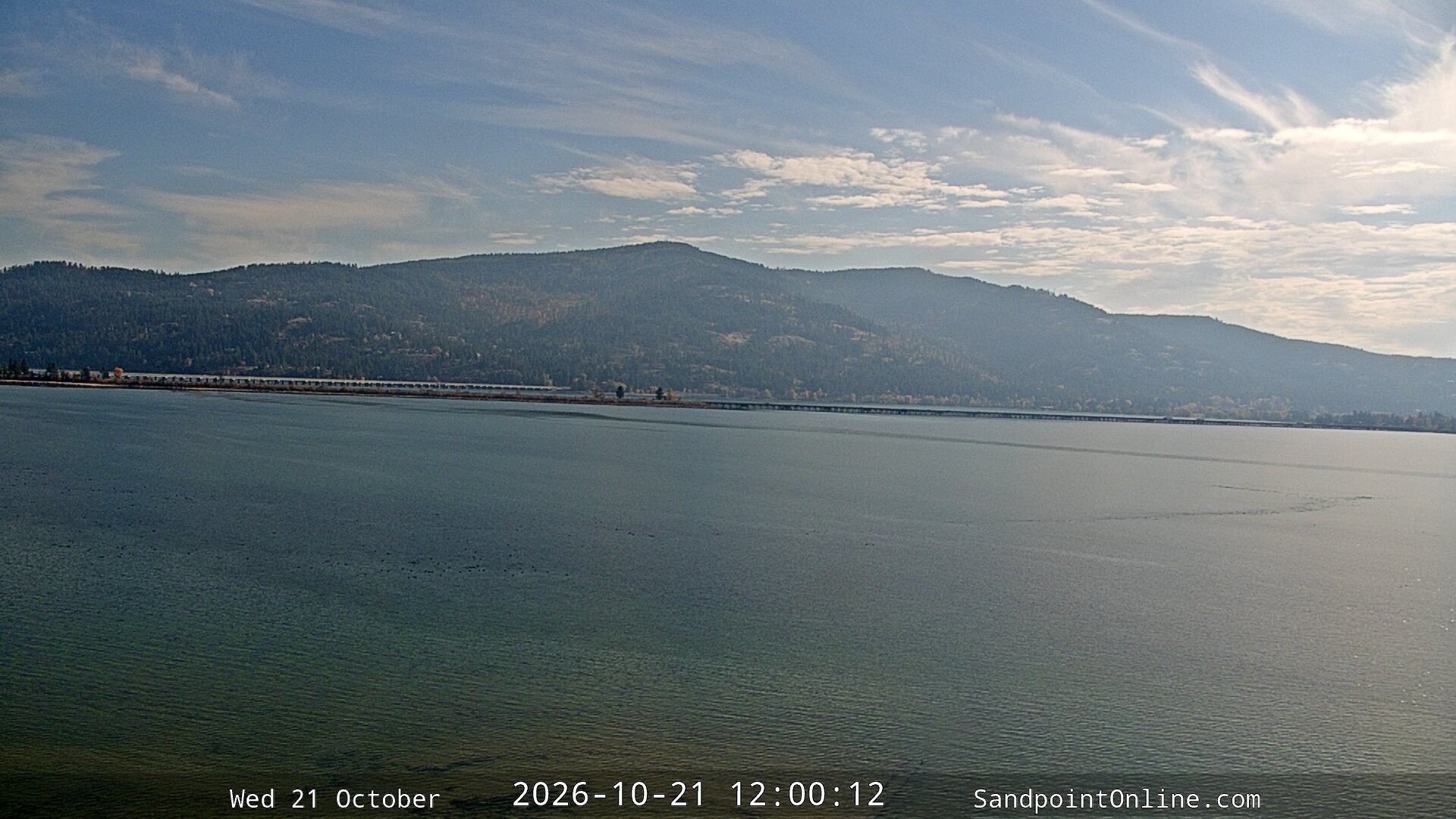 view from Sandpoint Online - Long Bridge on 2026-10-21
