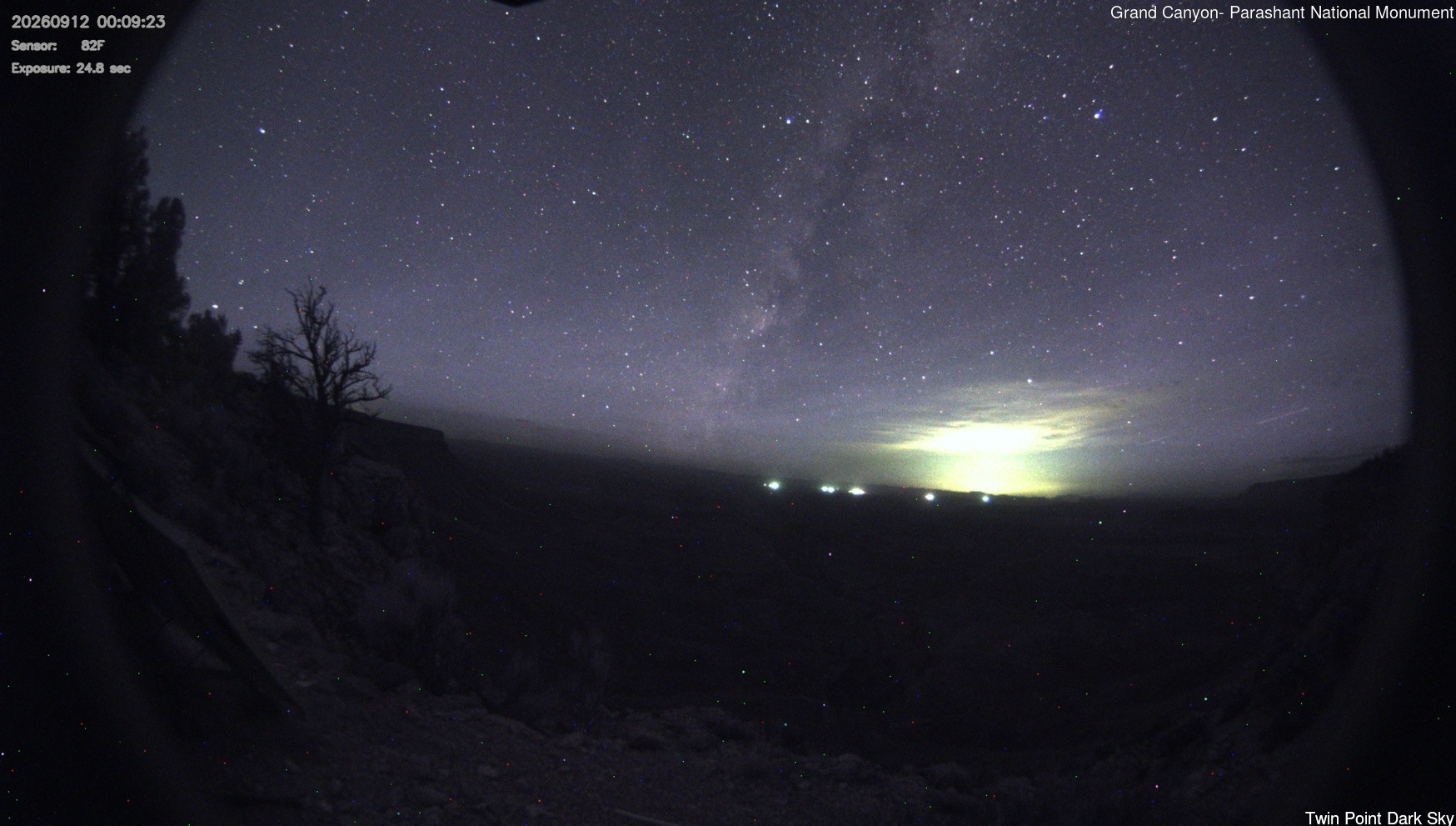 time-lapse frame, Twin Point - Dark Sky webcam