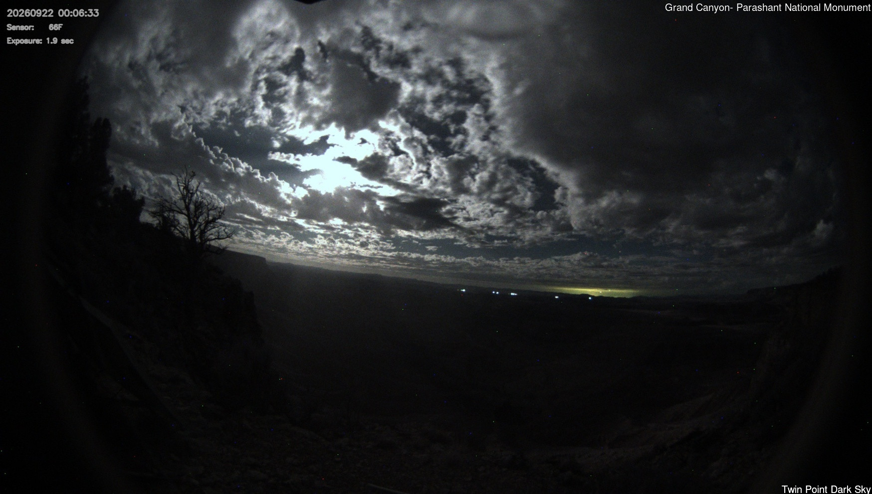 time-lapse frame, Twin Point - Dark Sky webcam