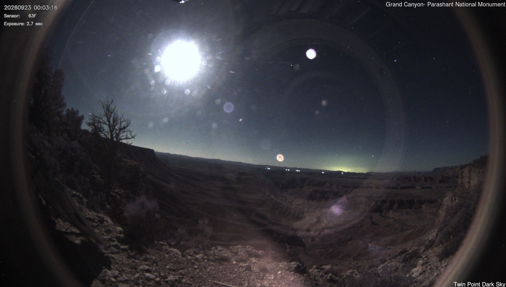 time-lapse frame, Twin Point - Dark Sky webcam