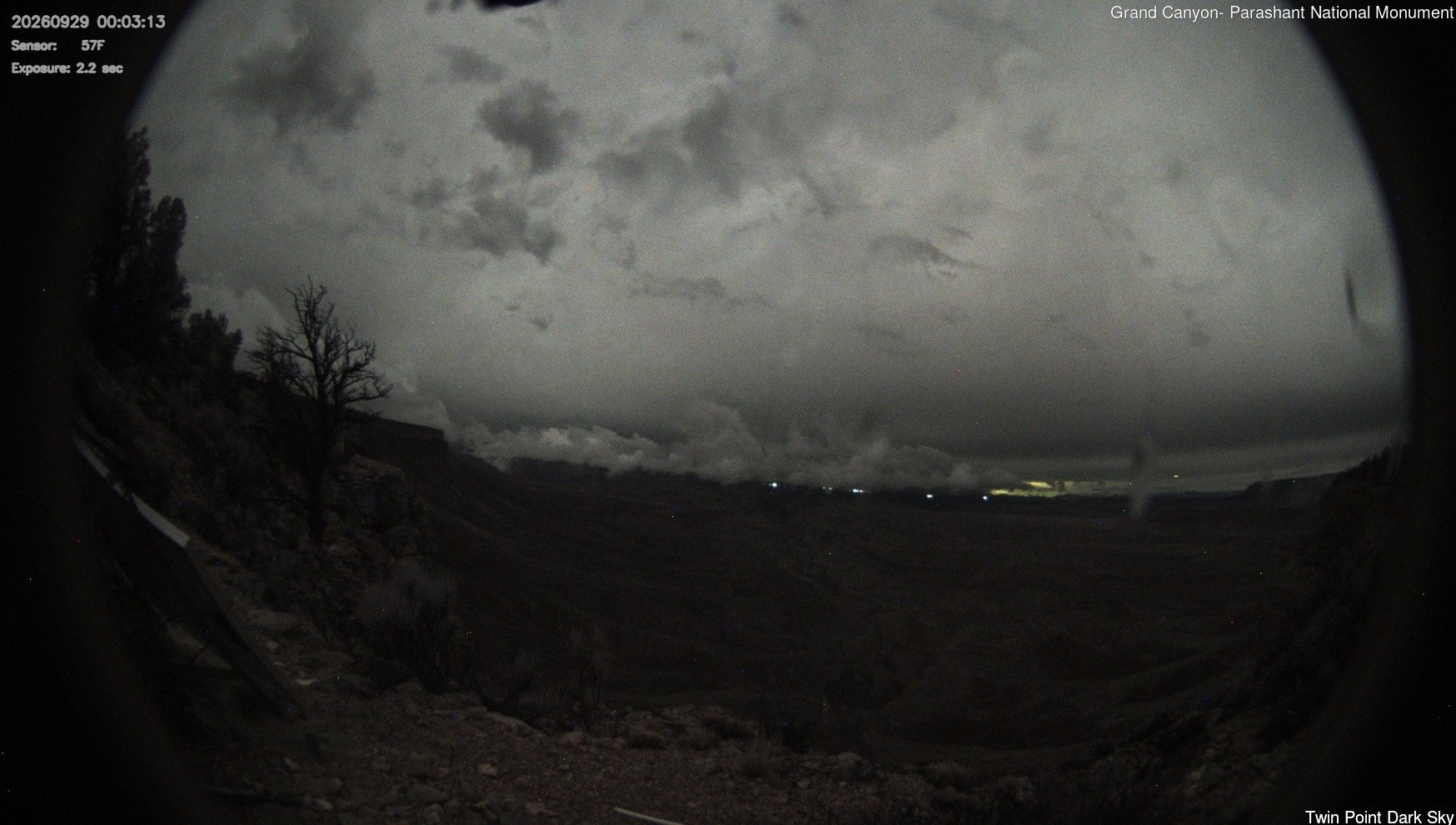 time-lapse frame, Twin Point - Dark Sky webcam
