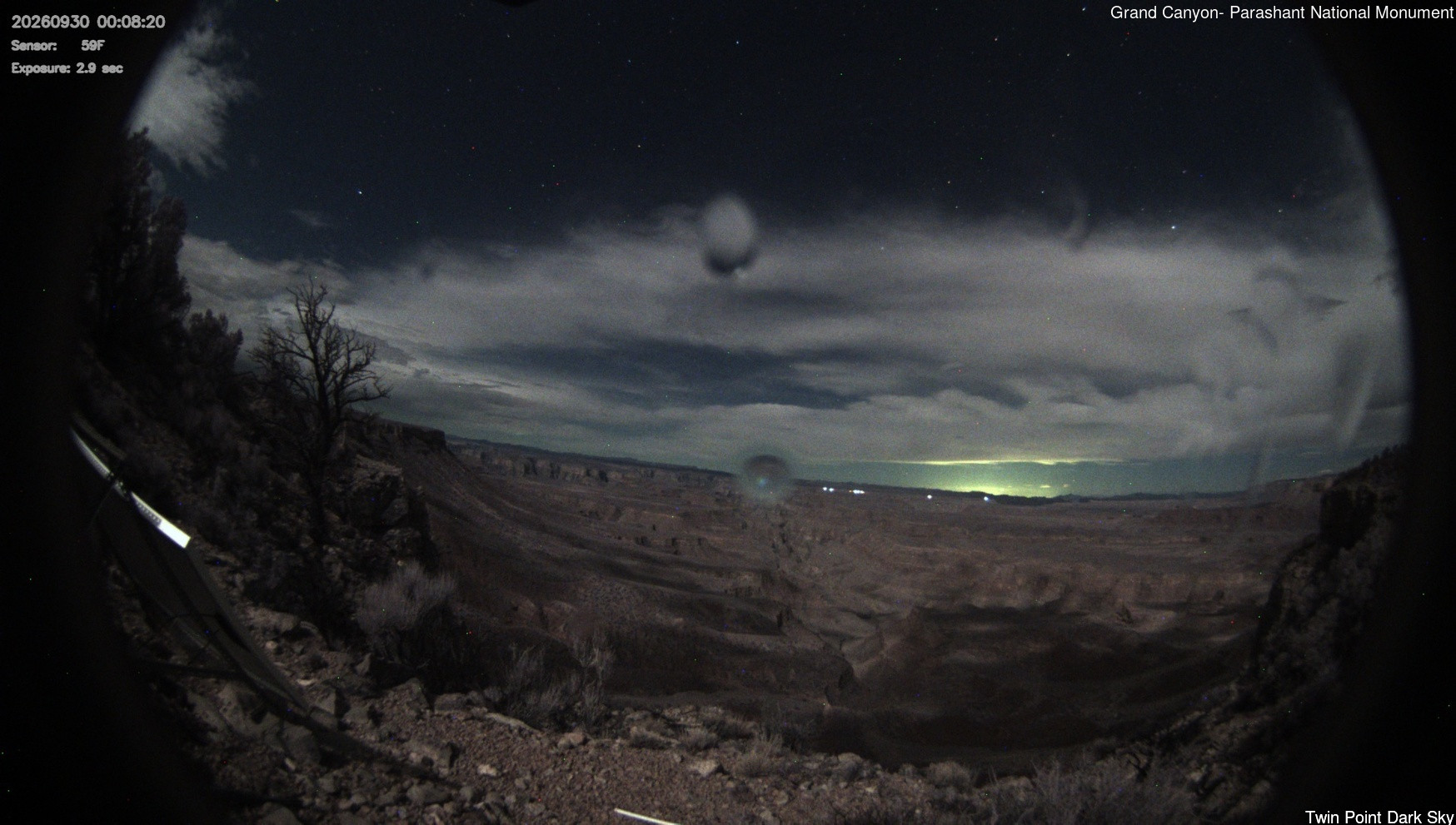 time-lapse frame, Twin Point - Dark Sky webcam