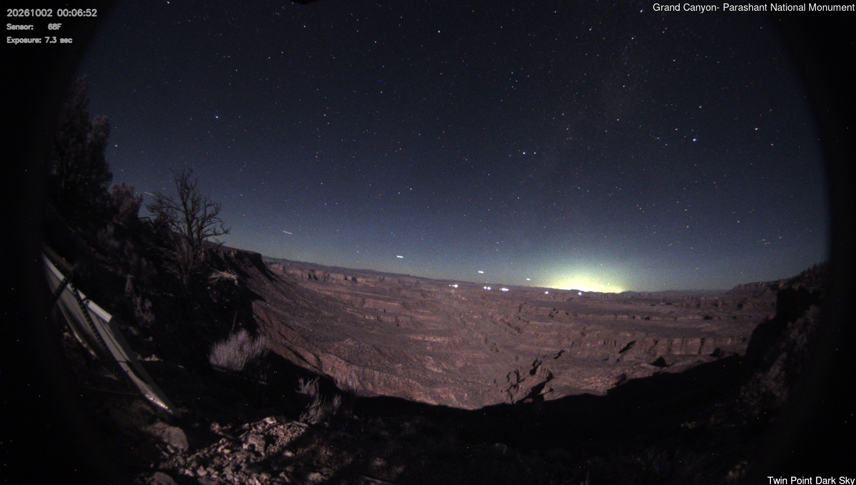 time-lapse frame, Twin Point - Dark Sky webcam