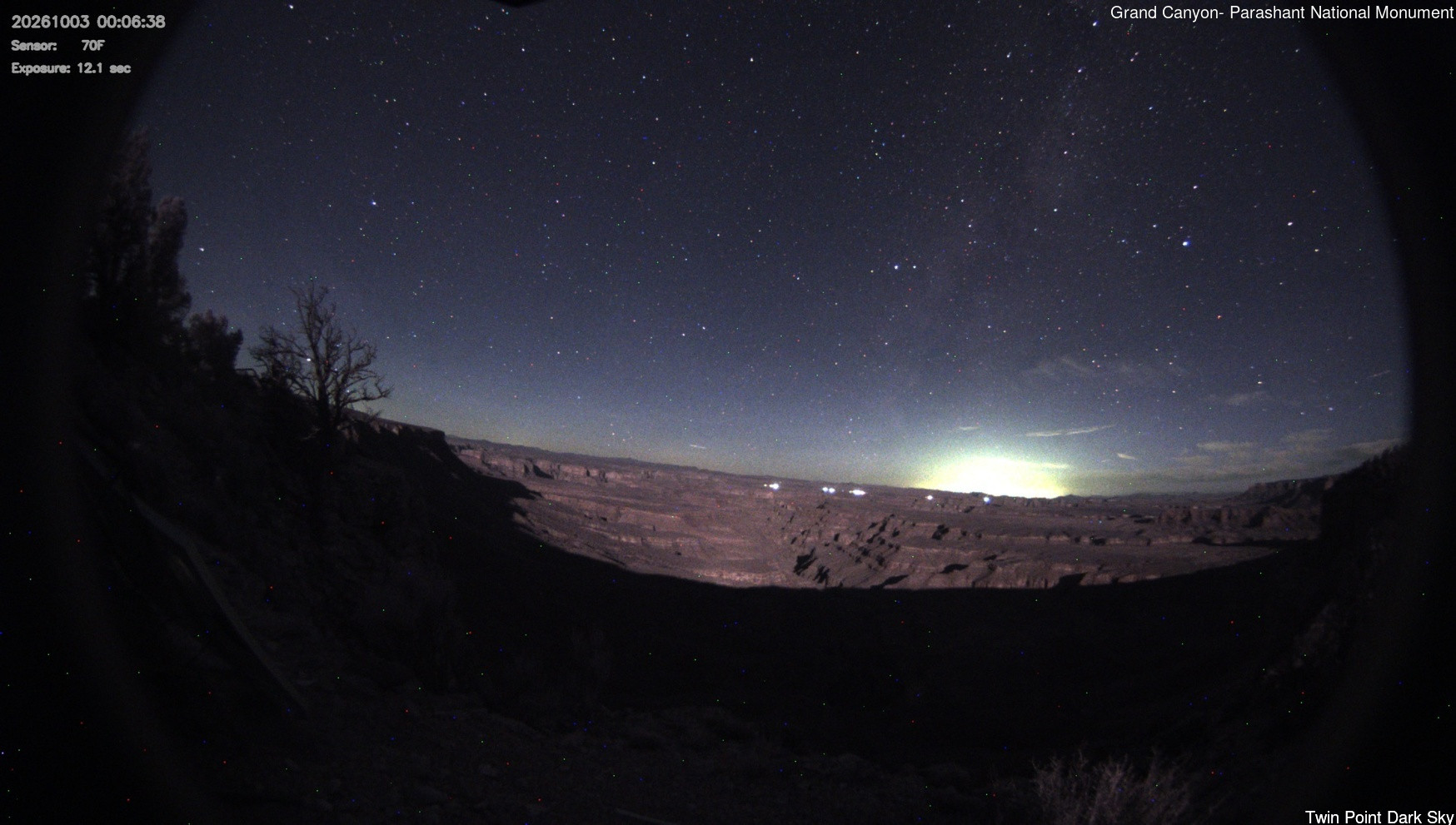 time-lapse frame, Twin Point - Dark Sky webcam