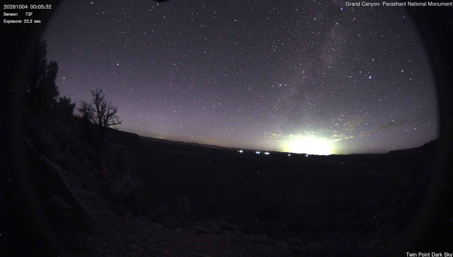 time-lapse frame, Twin Point - Dark Sky webcam