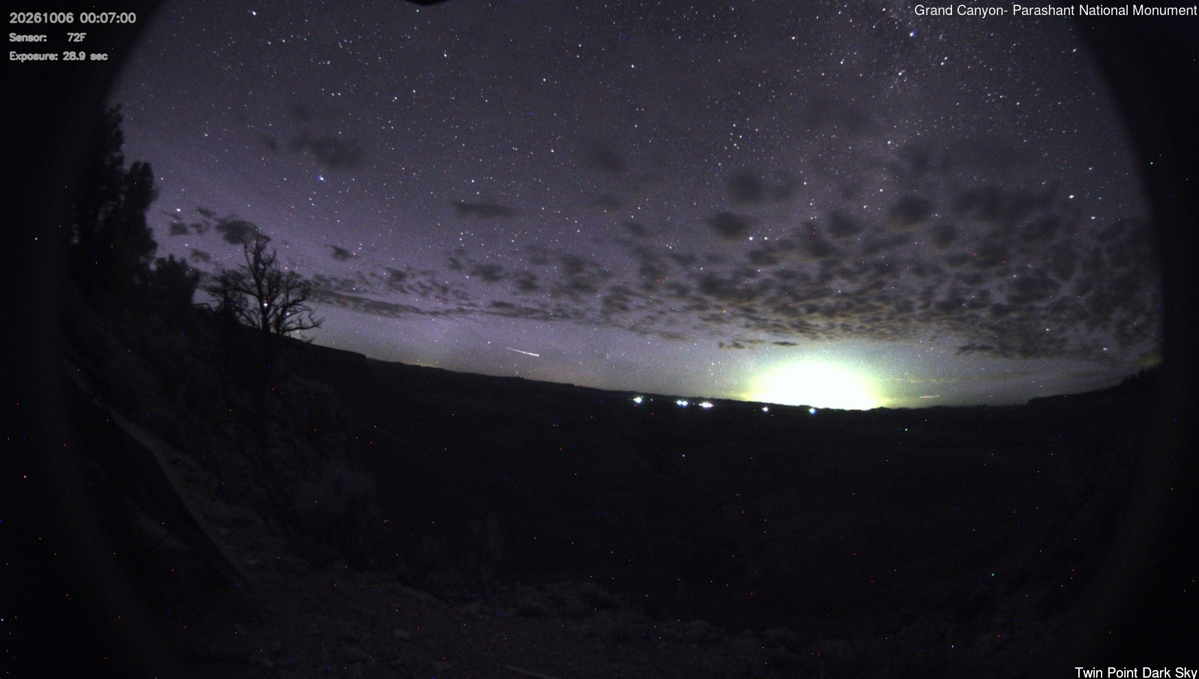 time-lapse frame, Twin Point - Dark Sky webcam