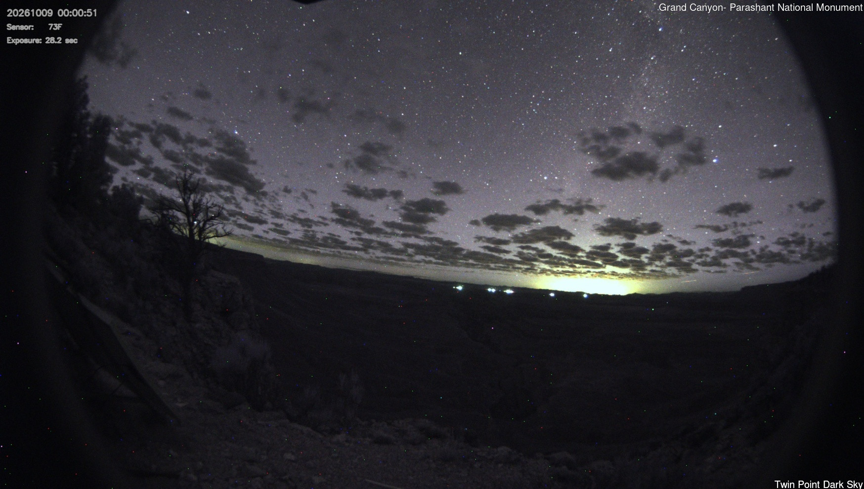 time-lapse frame, Twin Point - Dark Sky webcam
