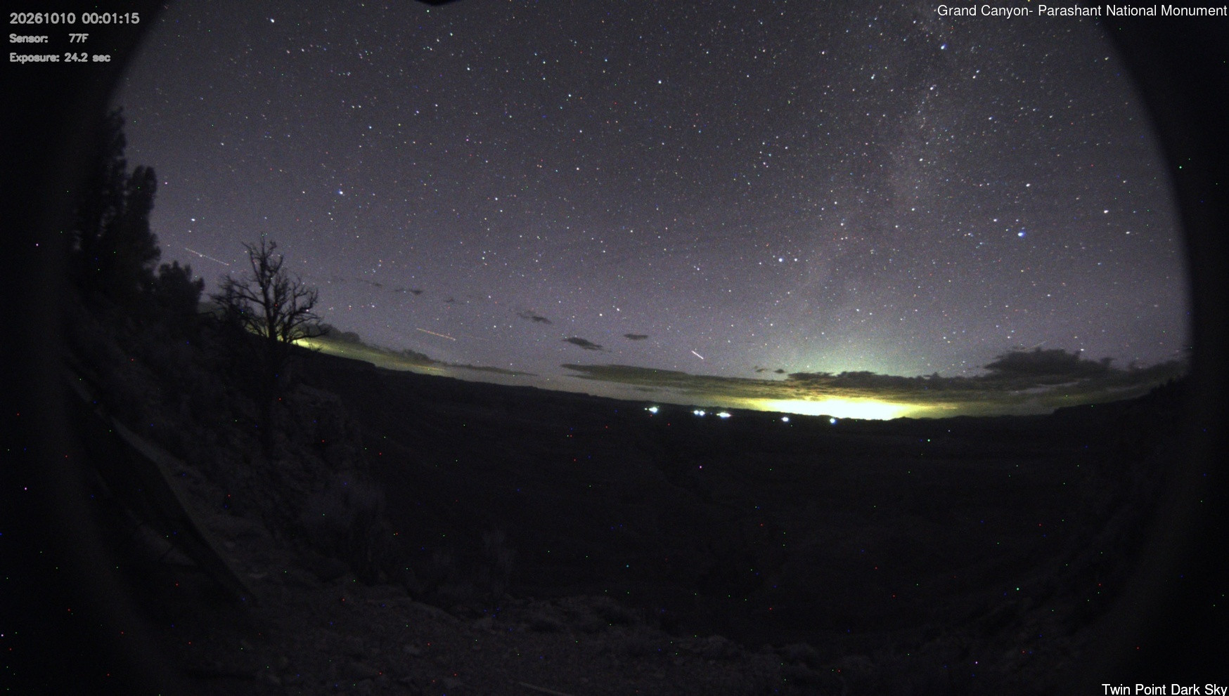time-lapse frame, Twin Point - Dark Sky webcam