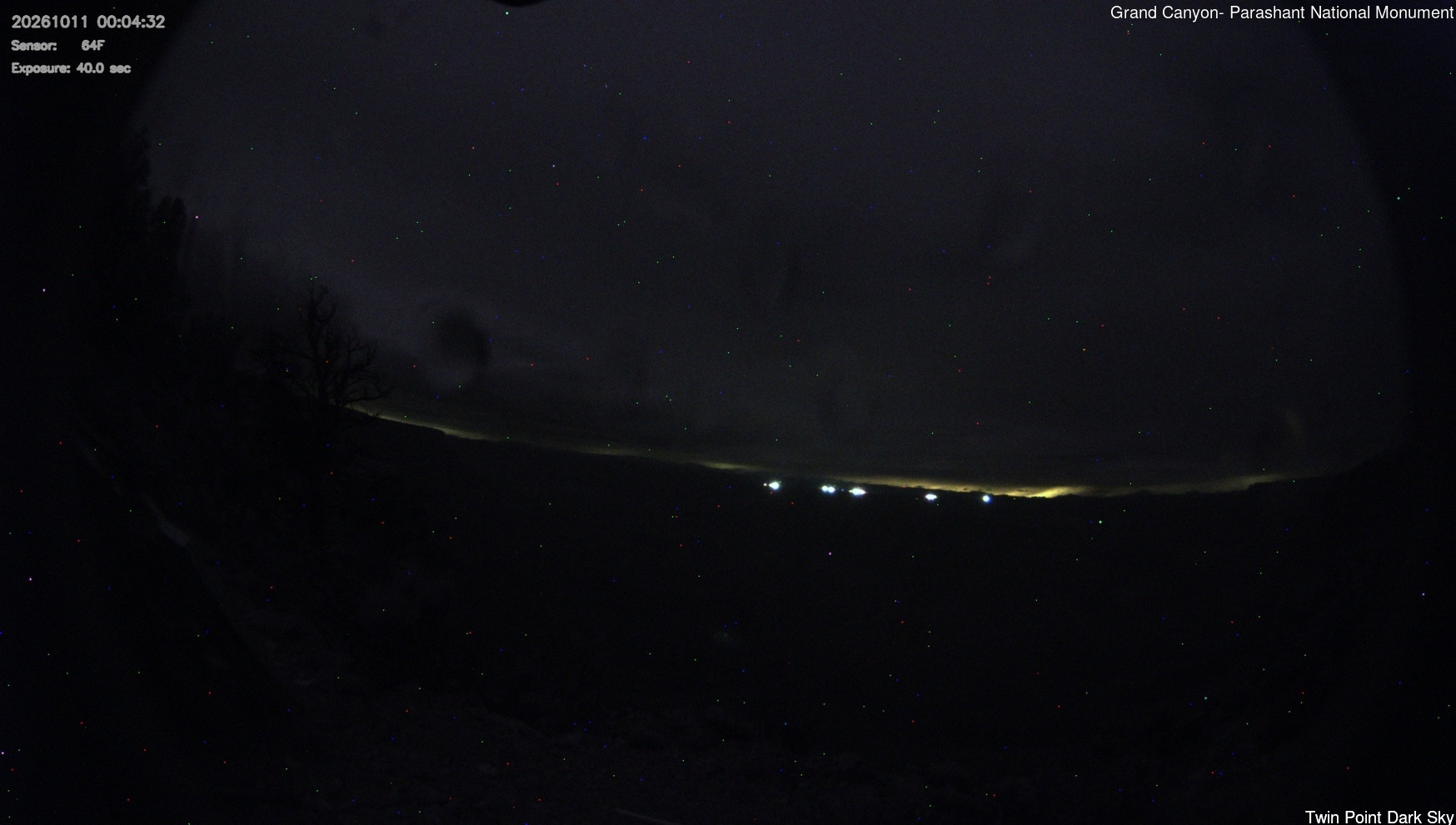 time-lapse frame, Twin Point - Dark Sky webcam