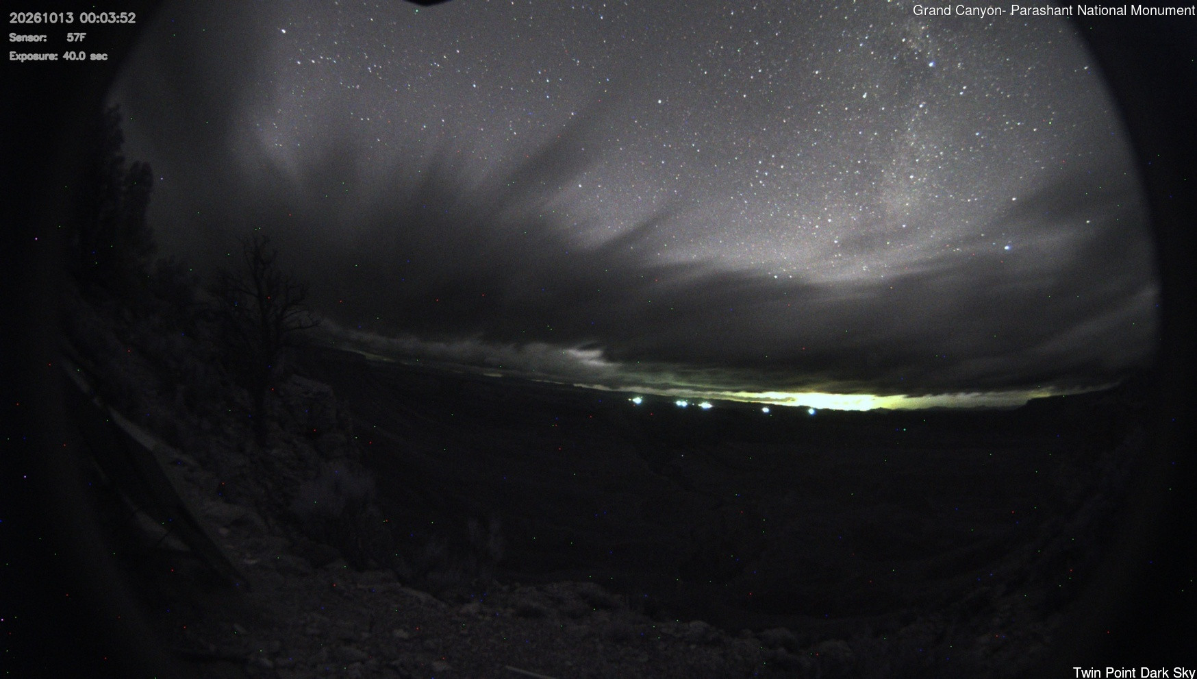 time-lapse frame, Twin Point - Dark Sky webcam